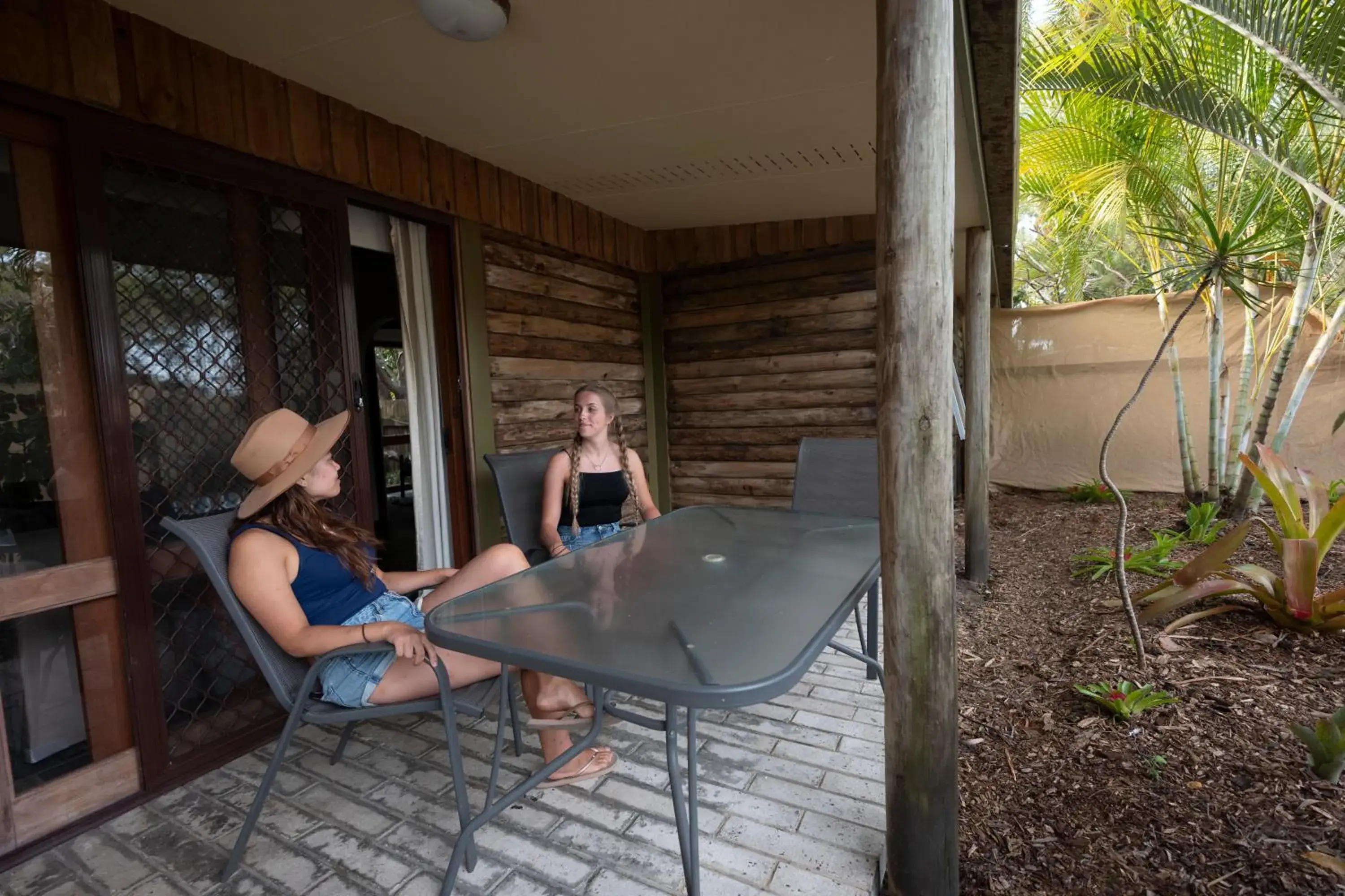 Patio in Colonial Village Resort