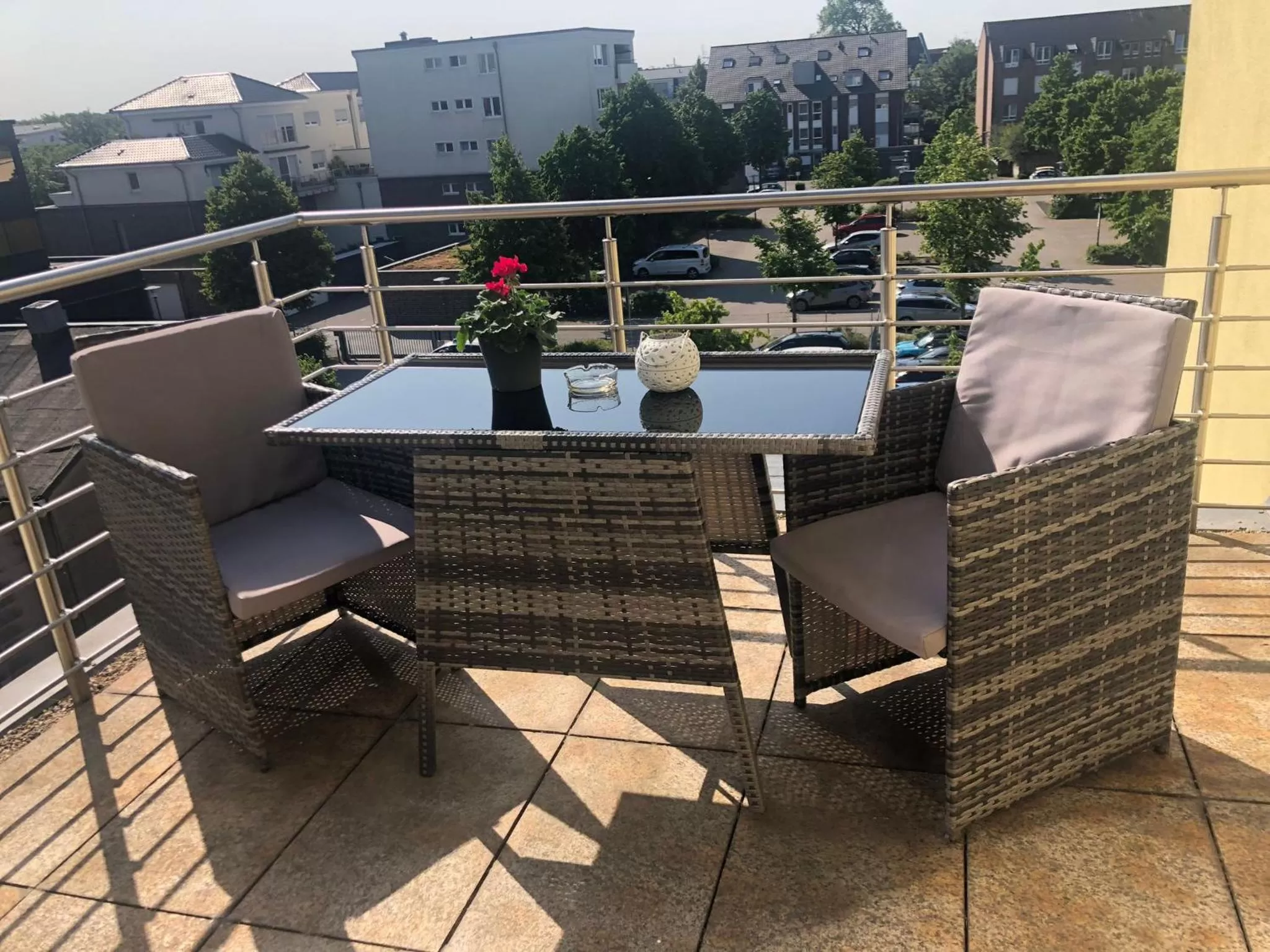 Balcony/Terrace in Boutique-garni Hotel Papillon