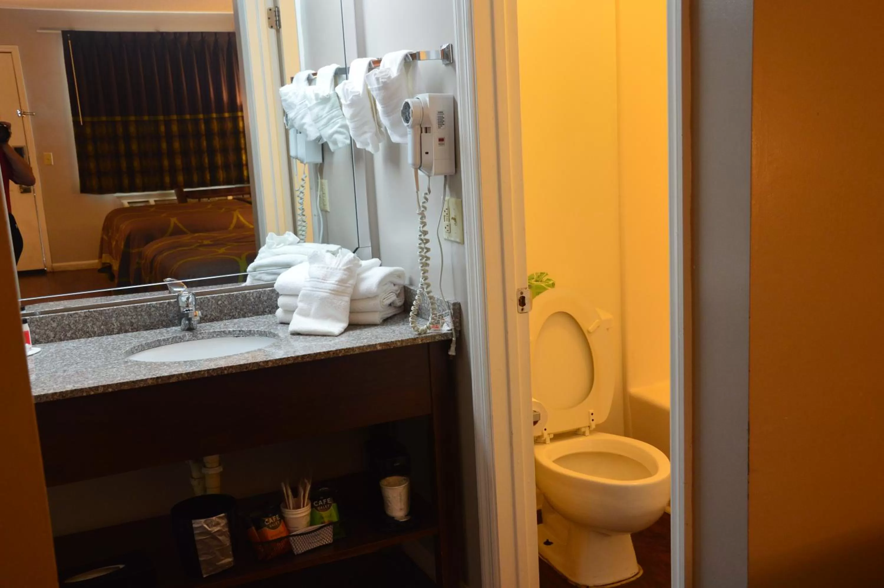 Bathroom in Super 8 by Wyndham Madison