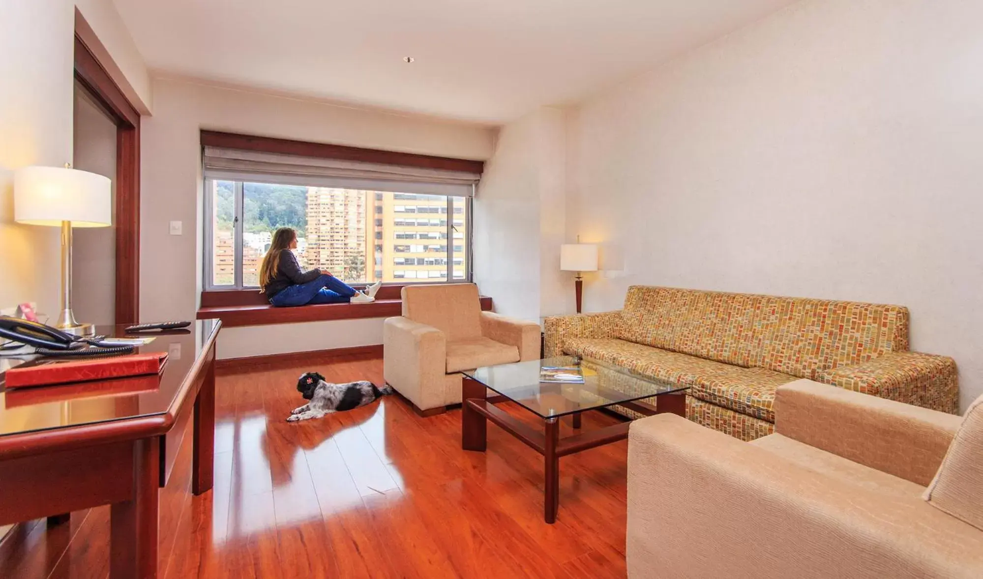 Pets, Seating Area in Tequendama Suites and Hotel