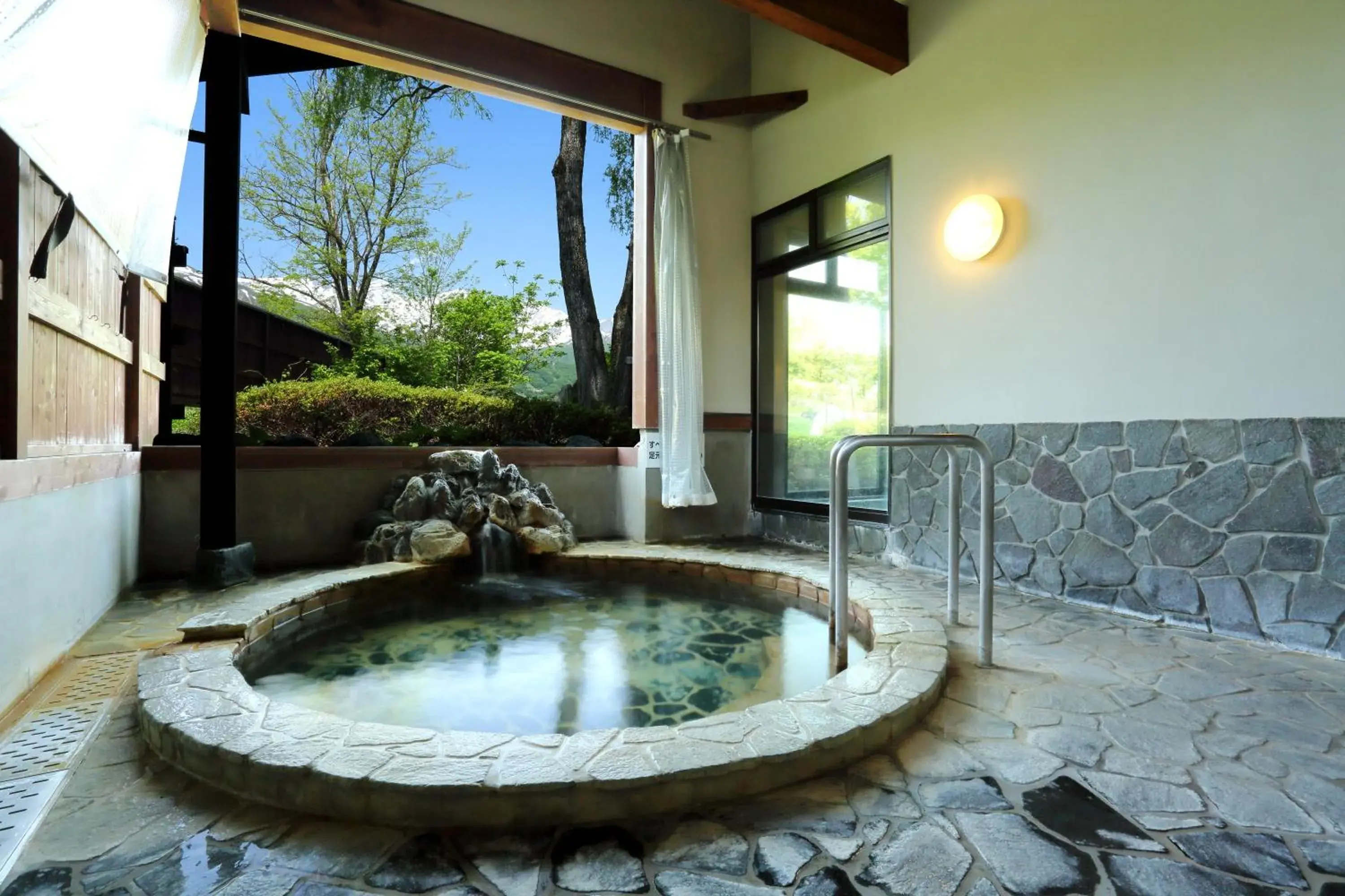 Hot Spring Bath, Swimming Pool in Hotel Hakuba
