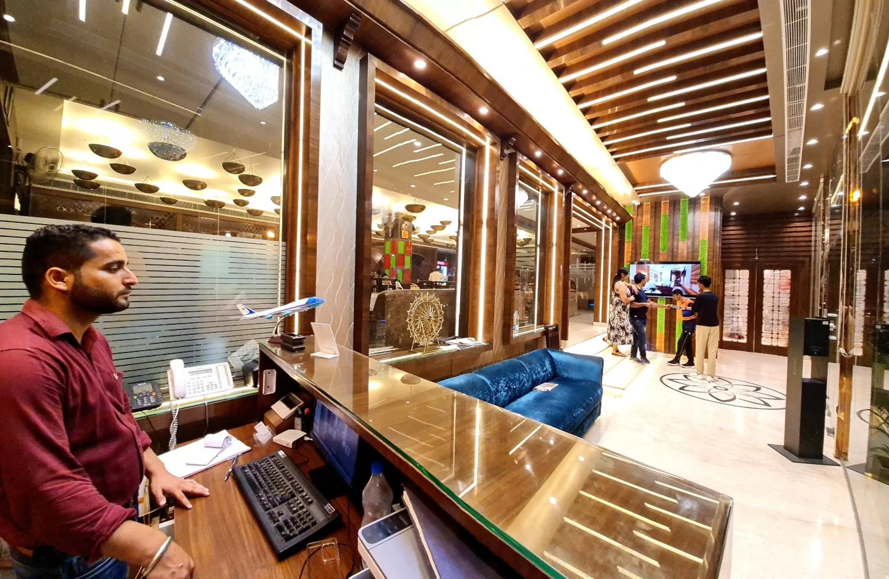 Lobby or reception in Hotel Makhan Residency