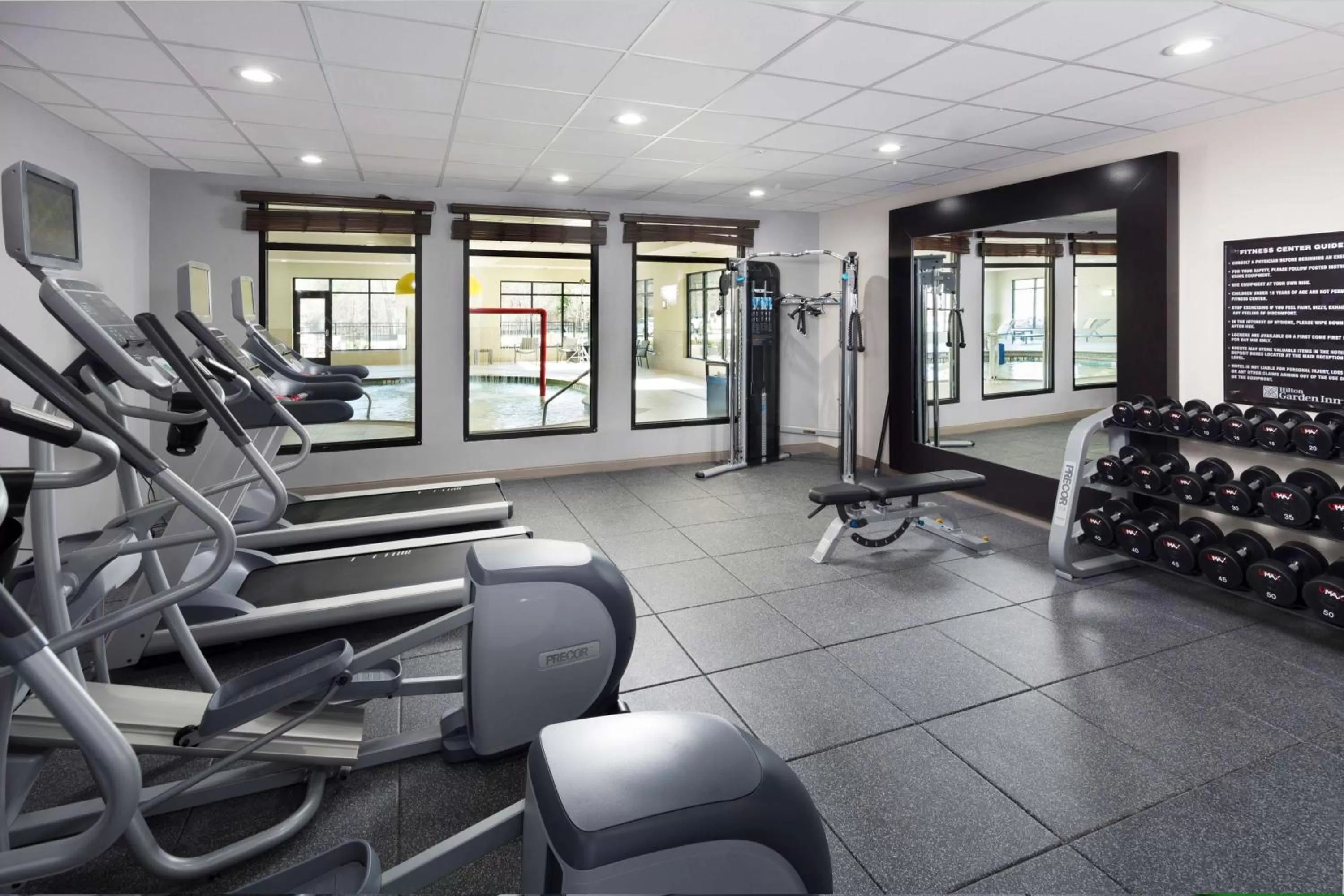 Fitness centre/facilities in Longview Hilton Garden Inn