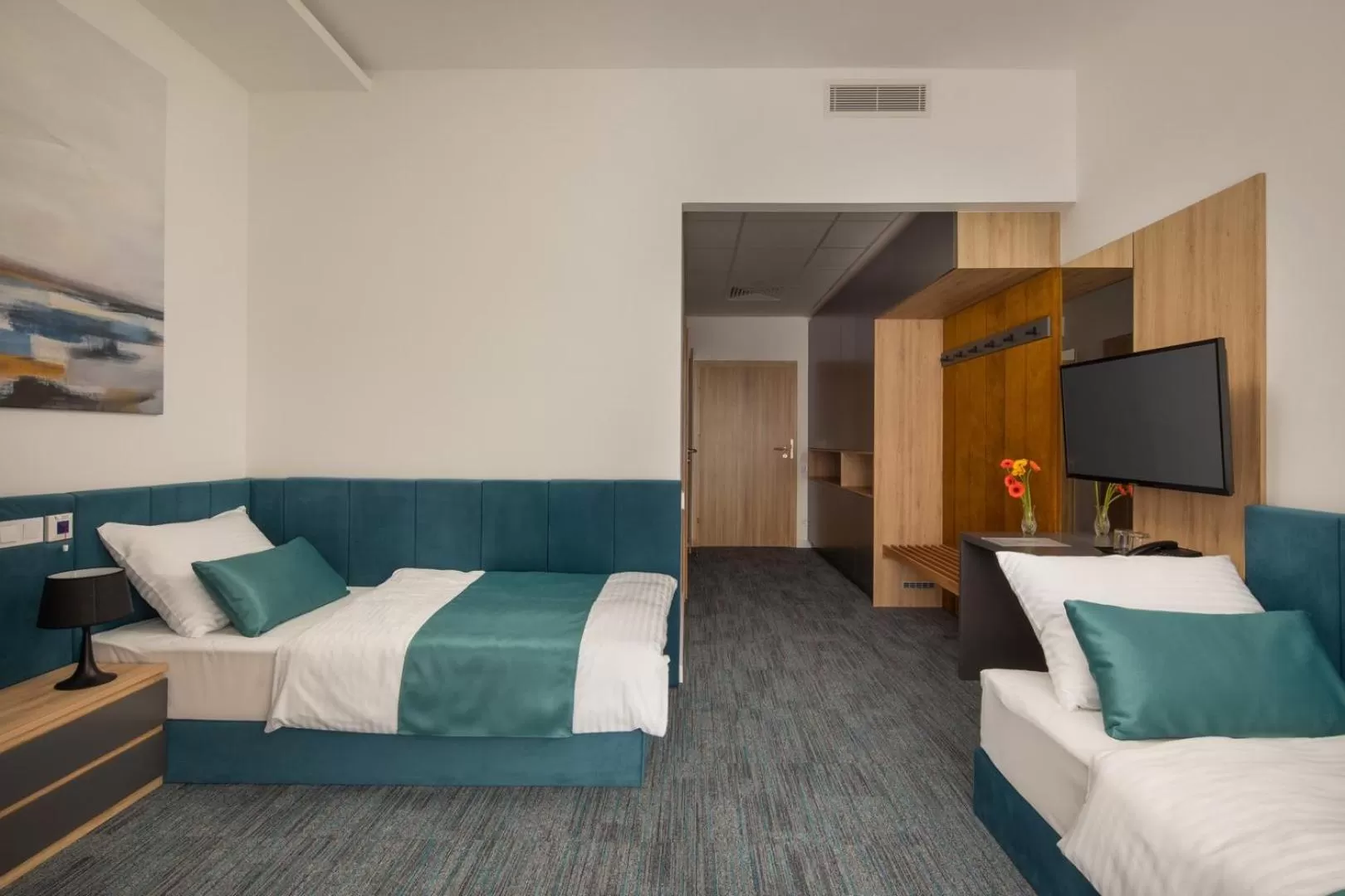 Bed, Seating Area in Sziget Hotel