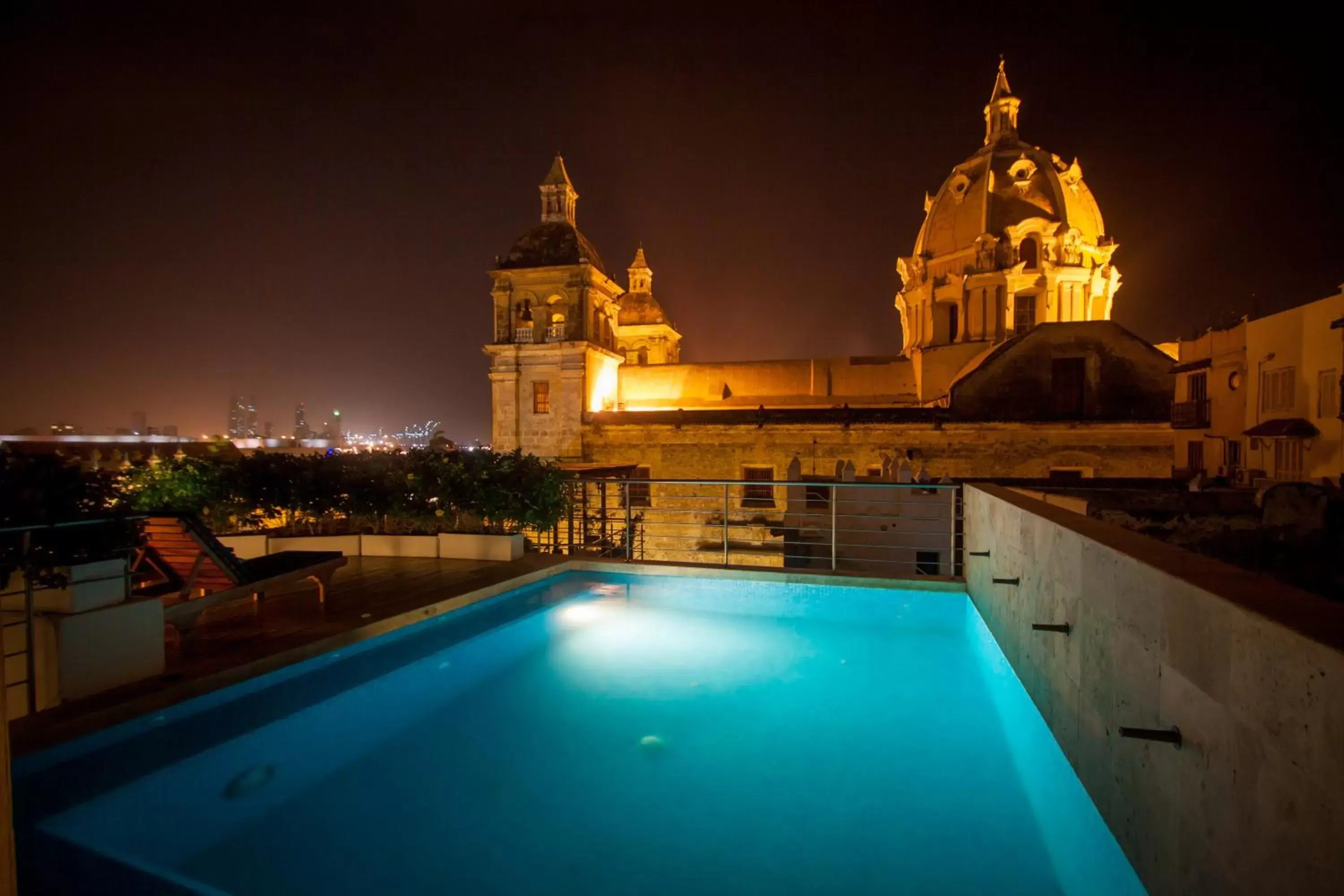 Night, Swimming Pool in Casa Claver Loft Boutique Hotel