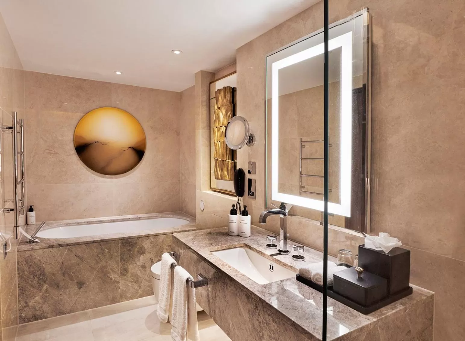 Bathroom in InterContinental London Park Lane by IHG