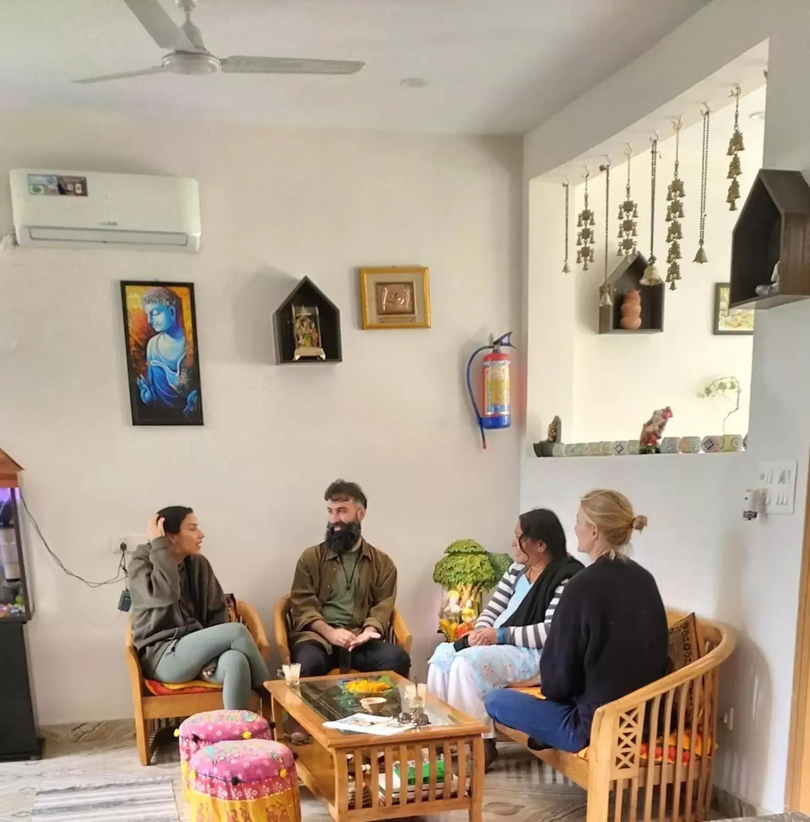 Living room in Rudram Hotel Yoga & Ayurveda Retreat