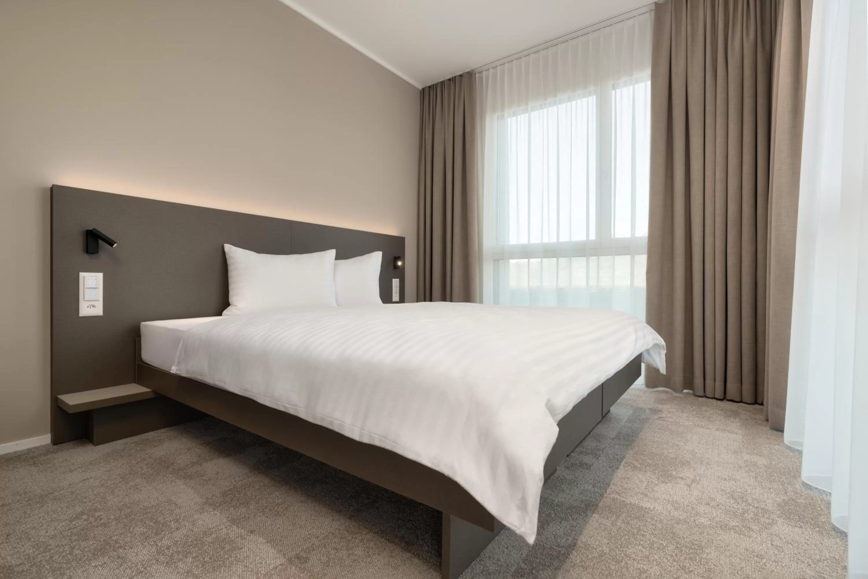 Bed in b-smart motel Schaan