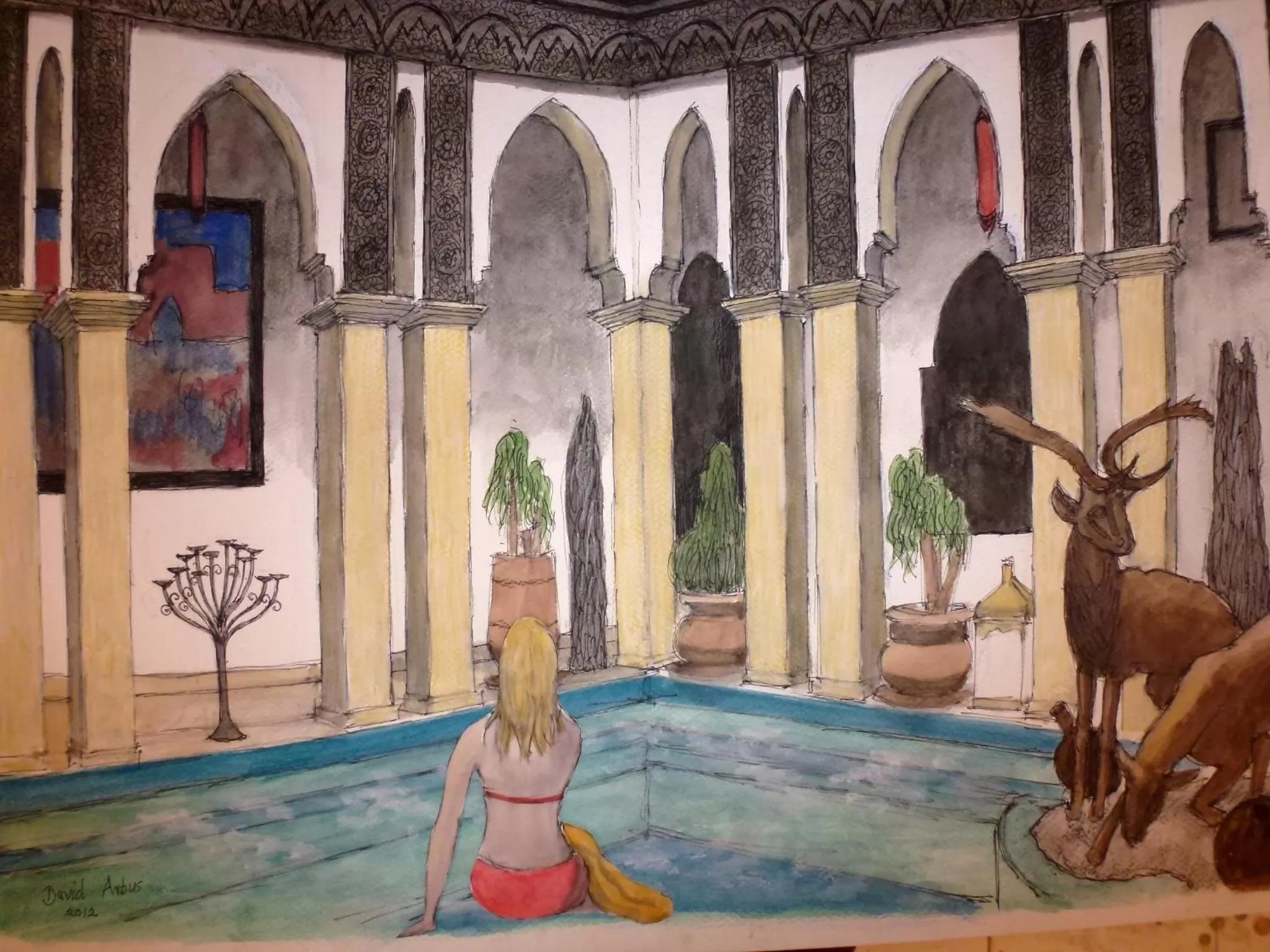 Swimming pool in Ryad Laârouss