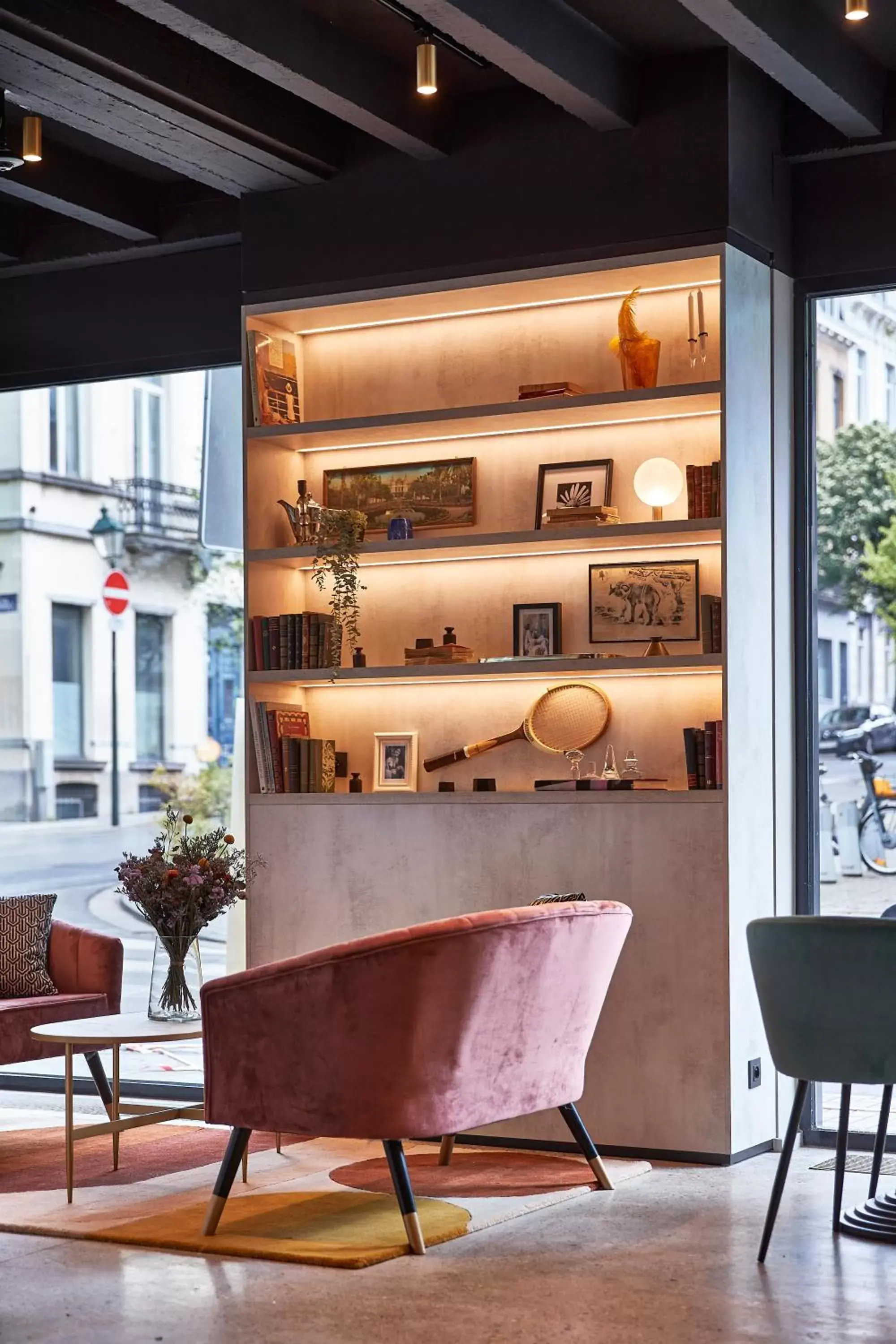 Lobby or reception in The Scott Hotel Brussels