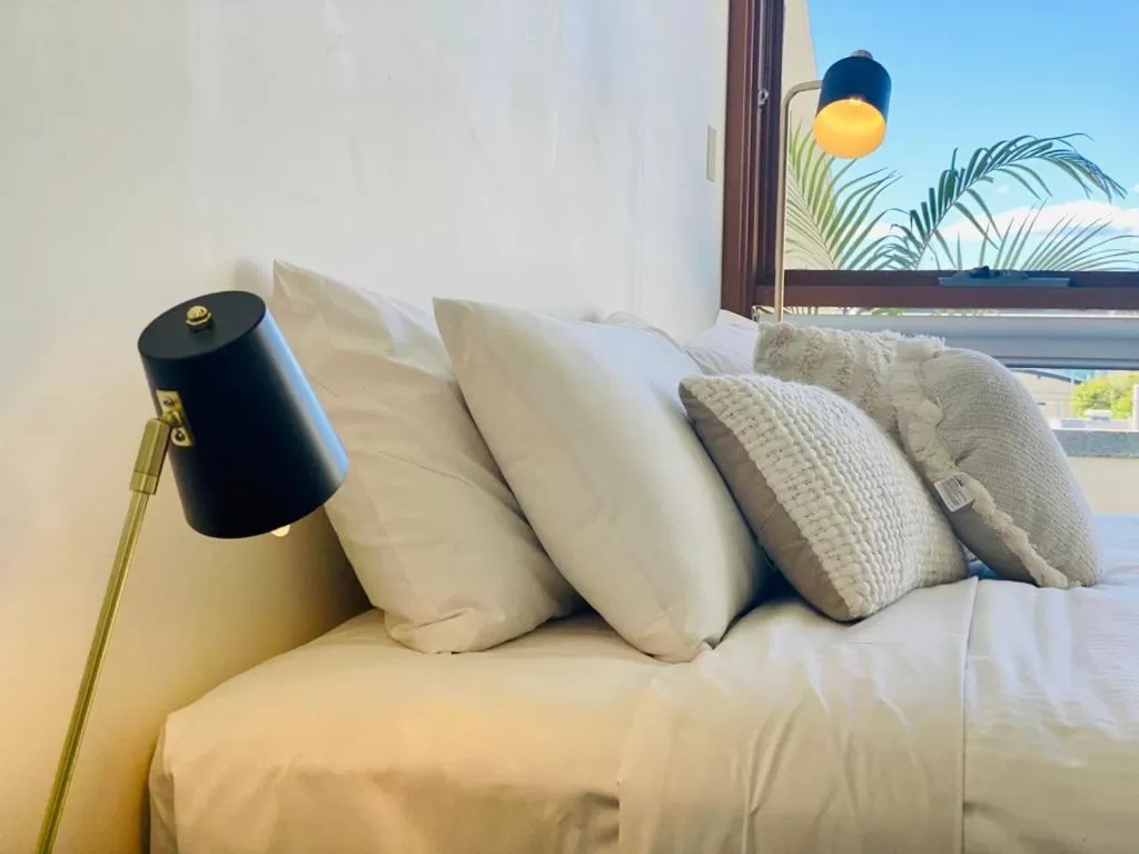 Bedroom, Bed in Byron Butter Factory Apartments