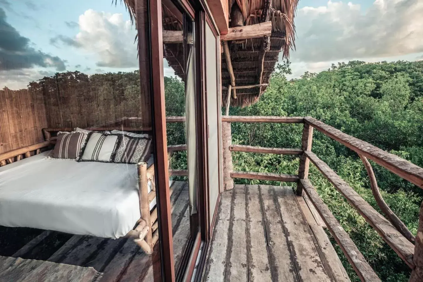 Balcony/Terrace in Hidden Treehouse Tulum Eco-Hotel