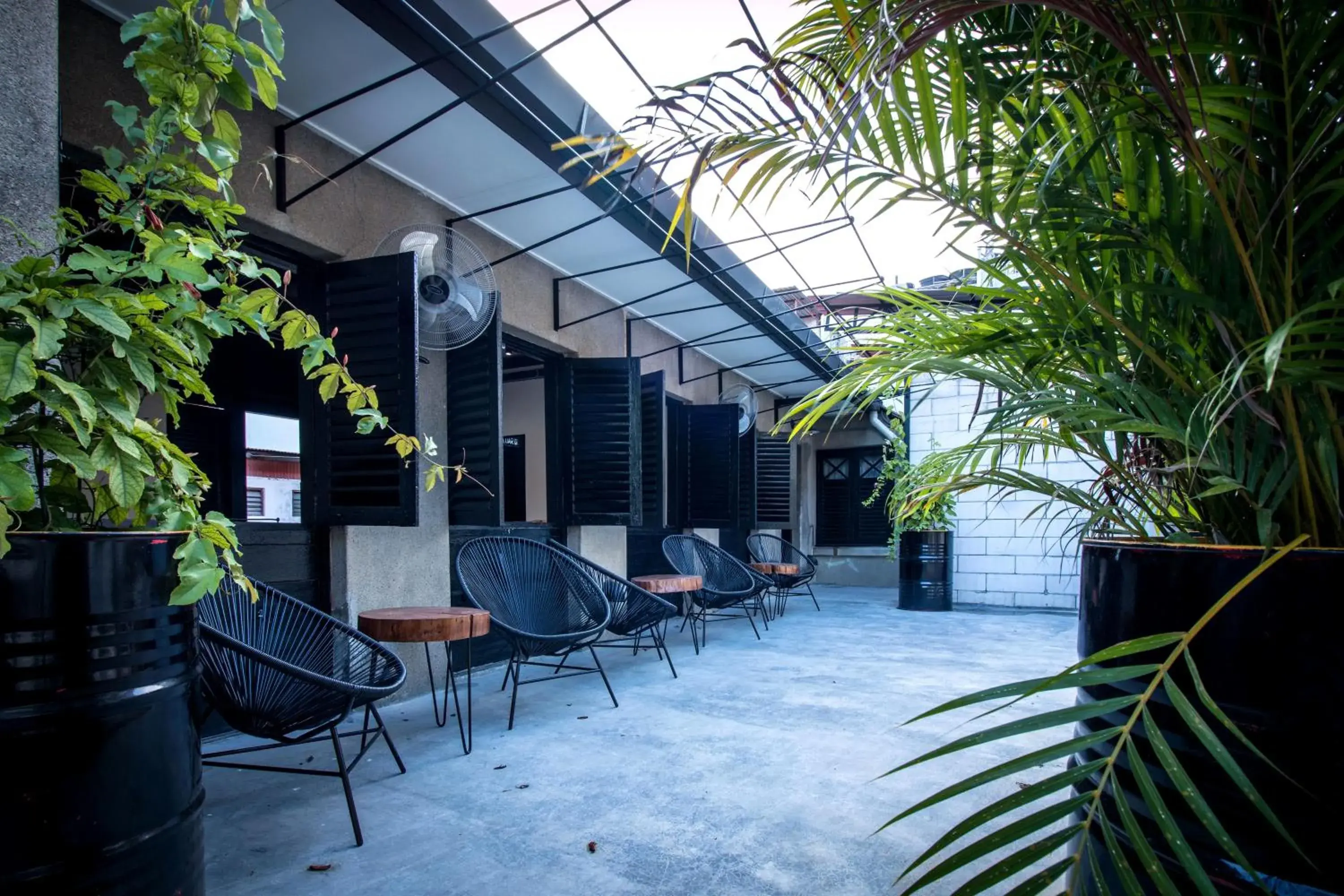 Balcony/Terrace in The Brownstone Hostel & Space