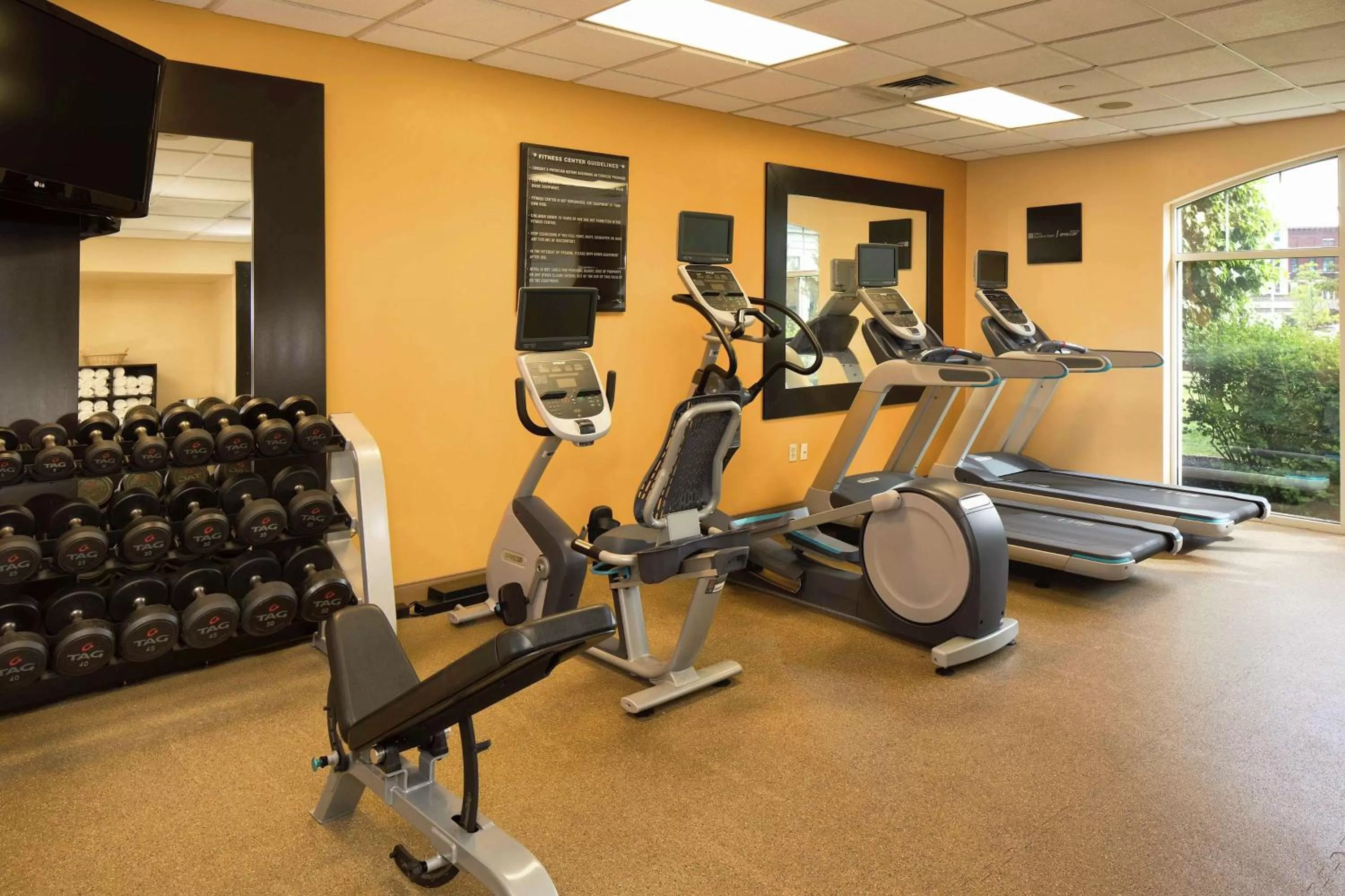 Fitness centre/facilities in Hilton Garden Inn Auburn Riverwatch
