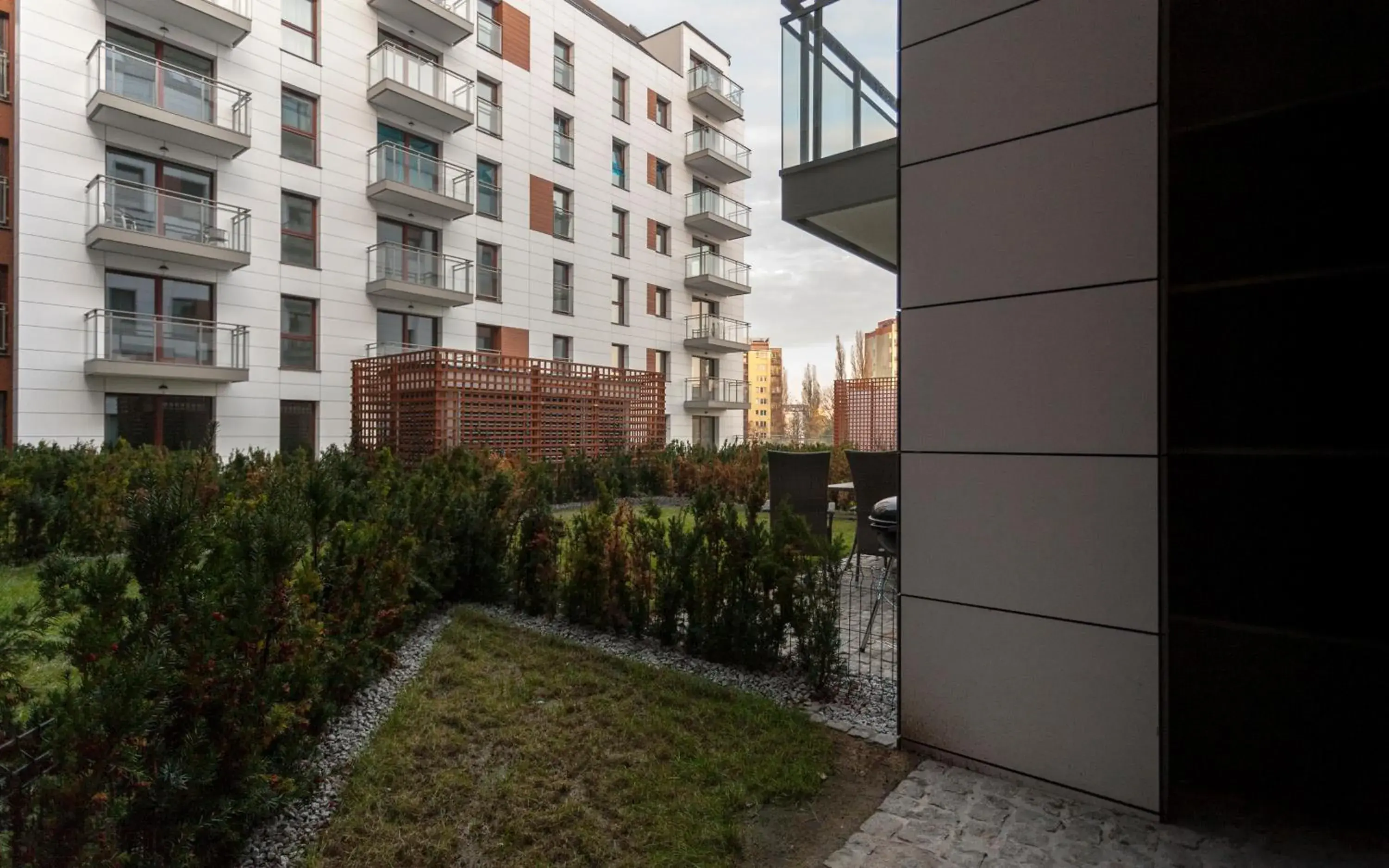 Garden in GRANO APARTMENTS Gdansk Nowa Motlawa SPA & Wellness