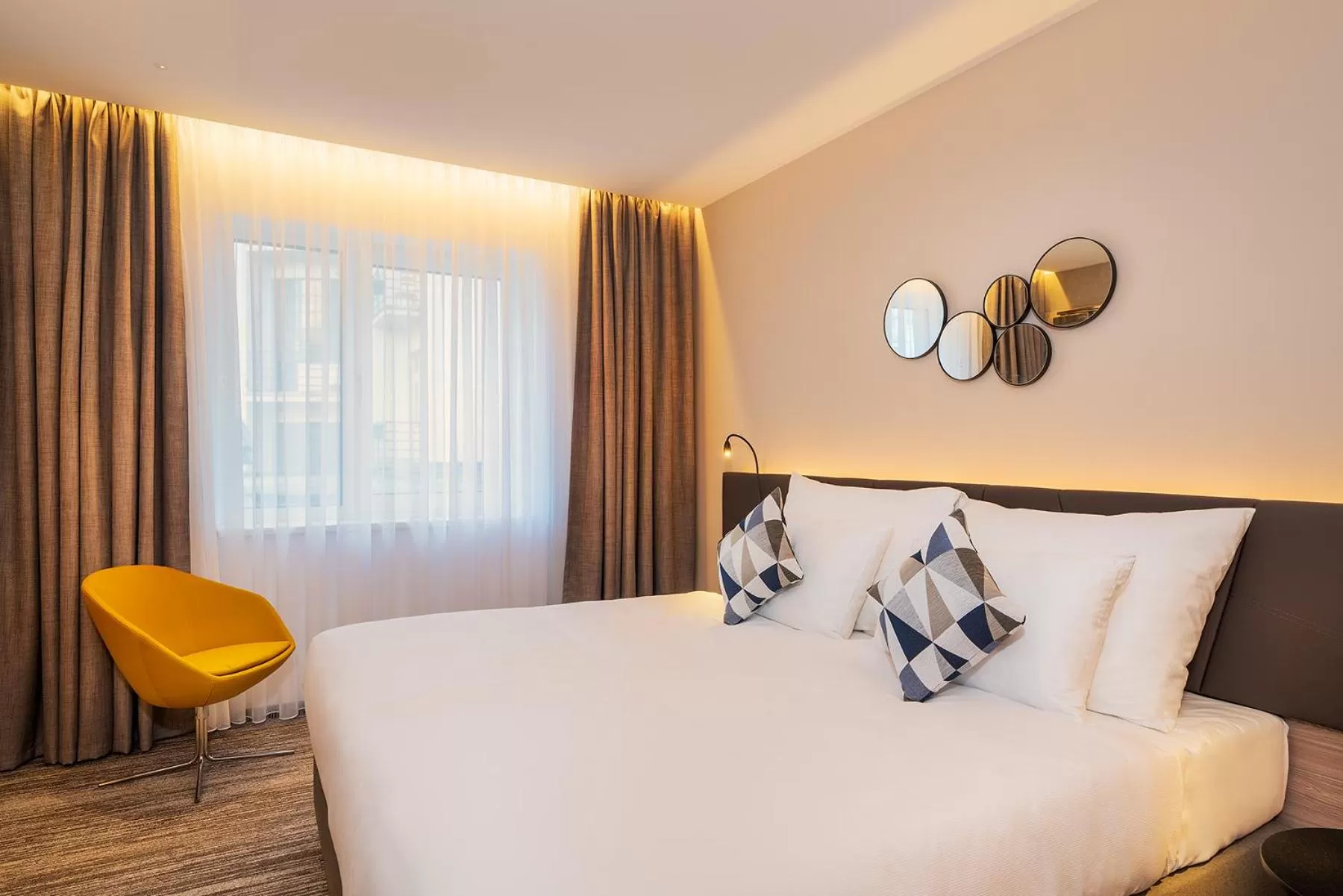 Bedroom, Bed in Hotel CUBE Prague