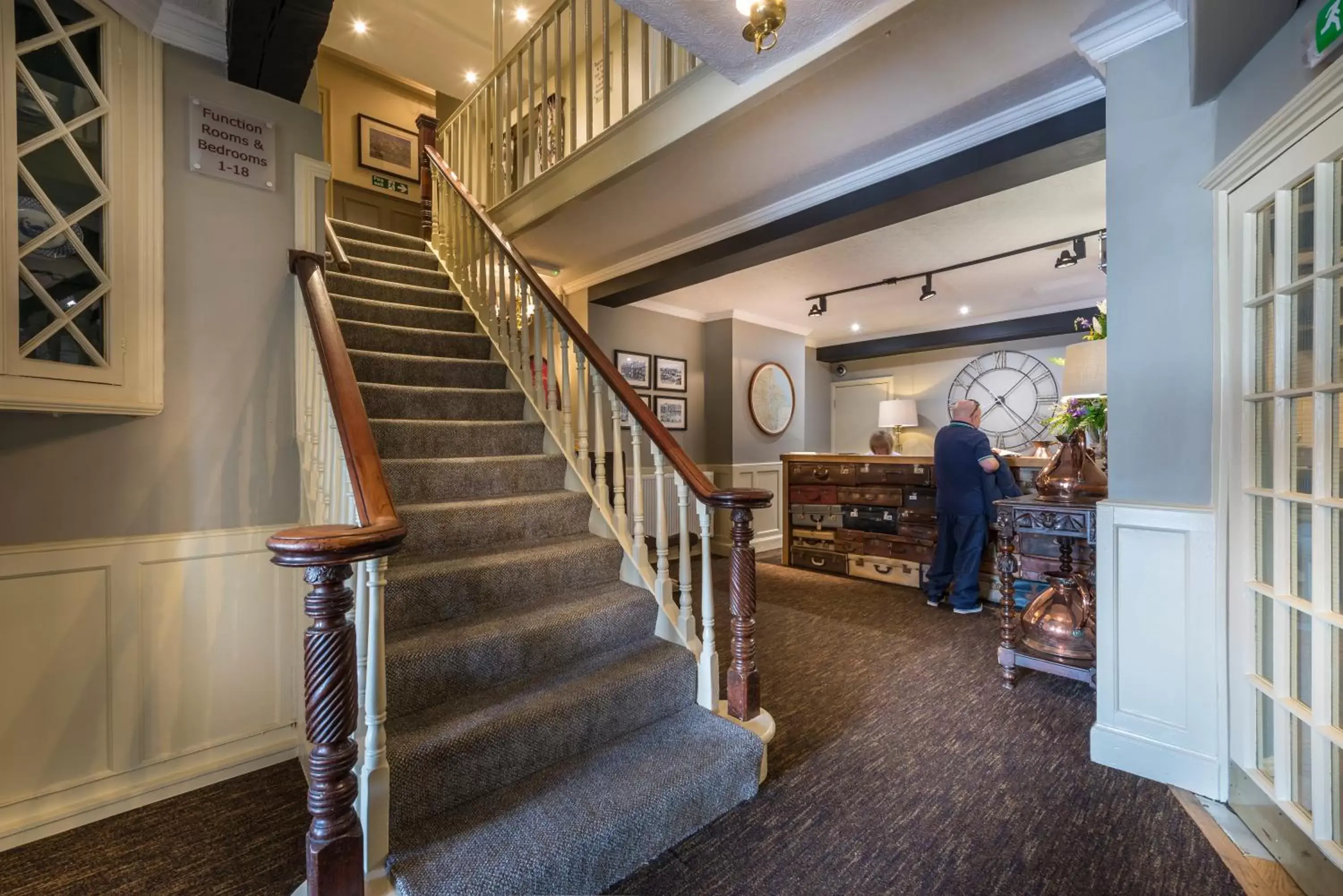 Lobby or reception, Lobby/Reception in The Golden Fleece Hotel, Thirsk, North Yorkshire