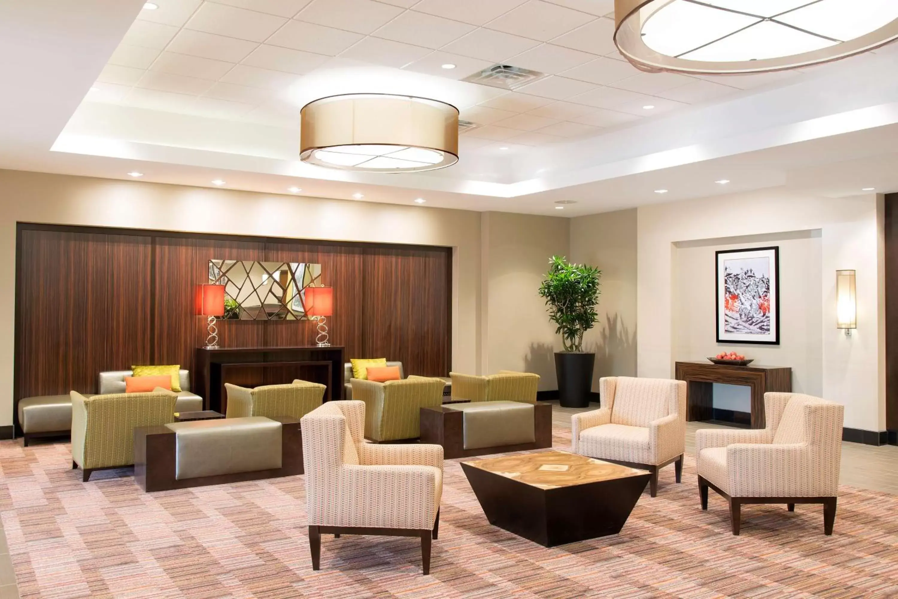 Lobby or reception in DoubleTree by Hilton Hotel Grand Rapids Airport Lobby or reception in DoubleTree by Hilton Hotel Grand Rapids Airport