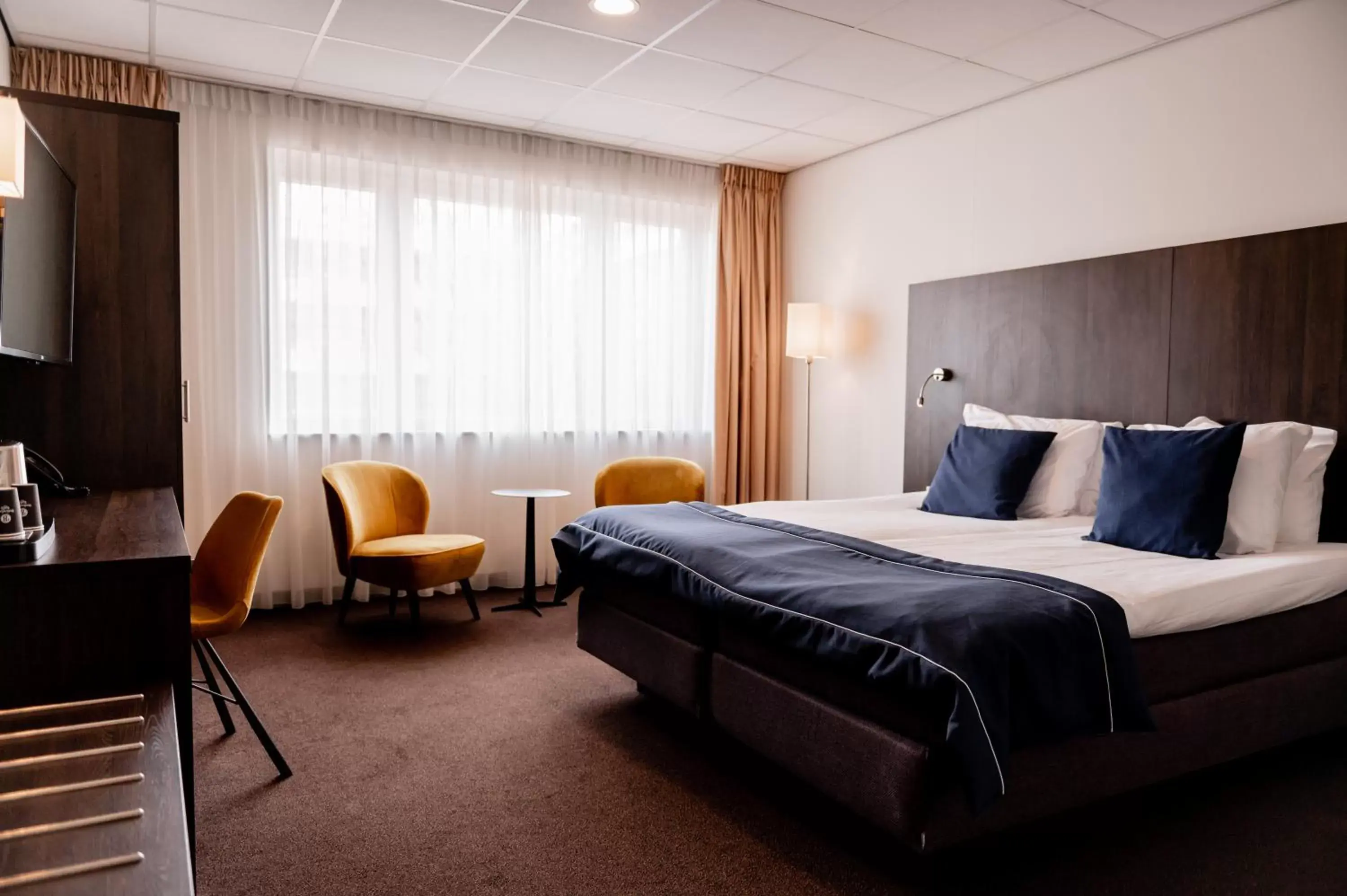 Bed in City Hotel de Jonge