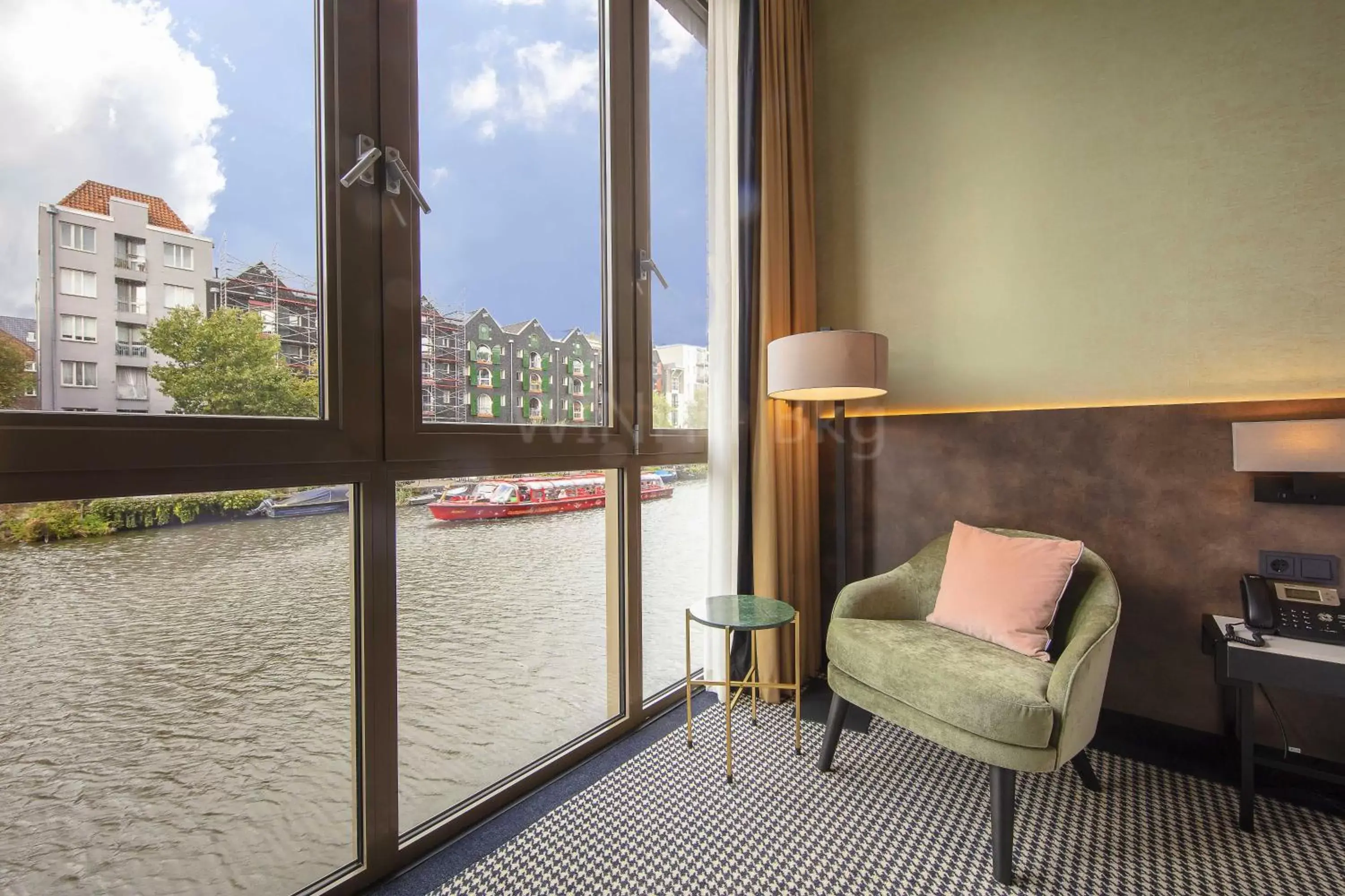 River view in Monet Garden Hotel Amsterdam