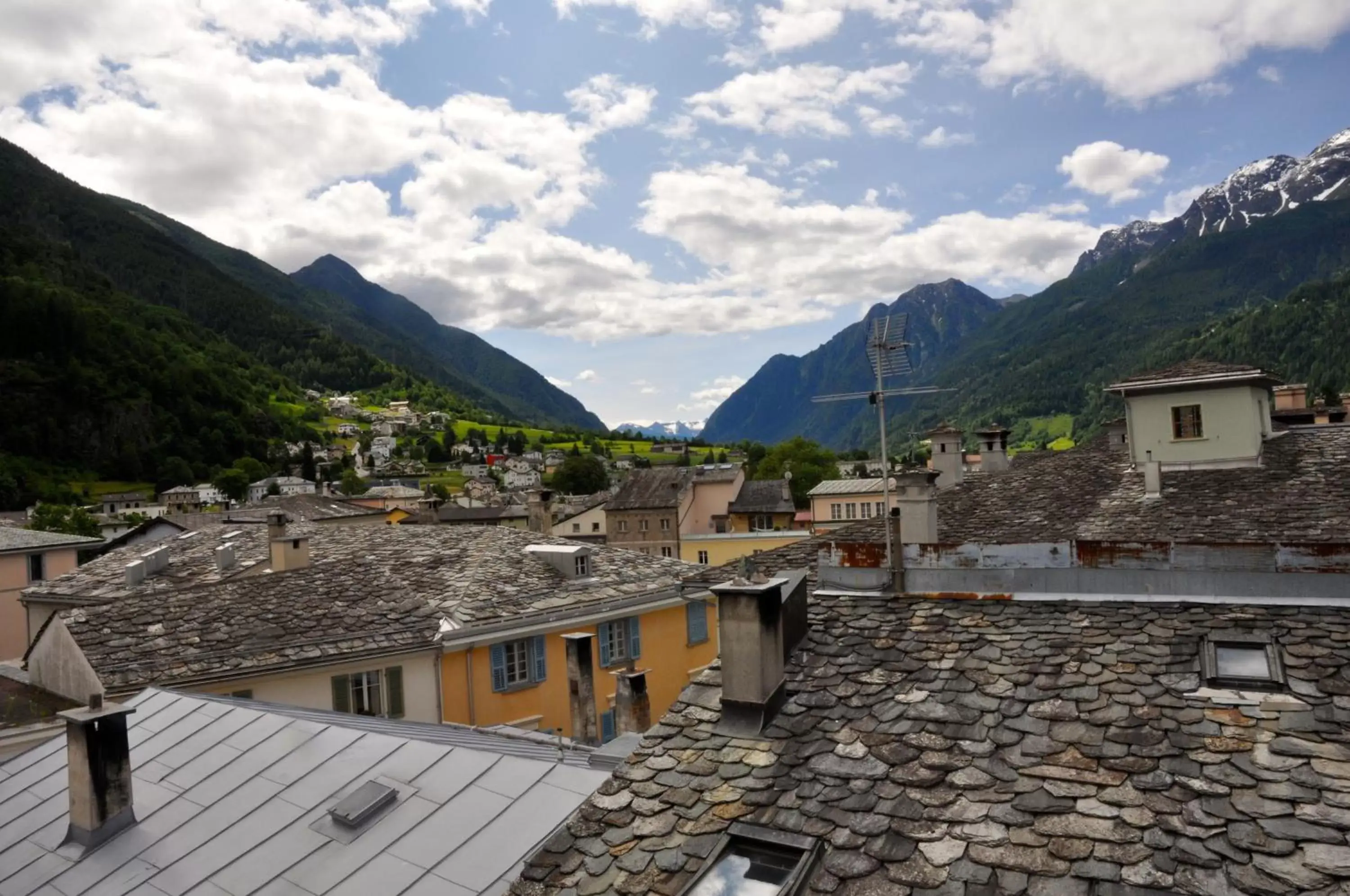 View (from property/room), Mountain View in Poschiavo Suisse Hotel