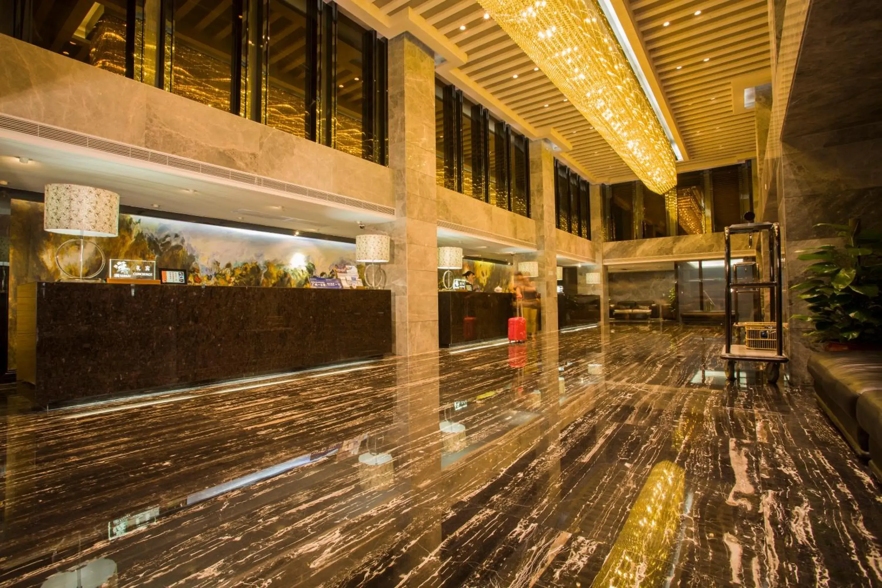 Lobby or reception in La Perle International Hotel