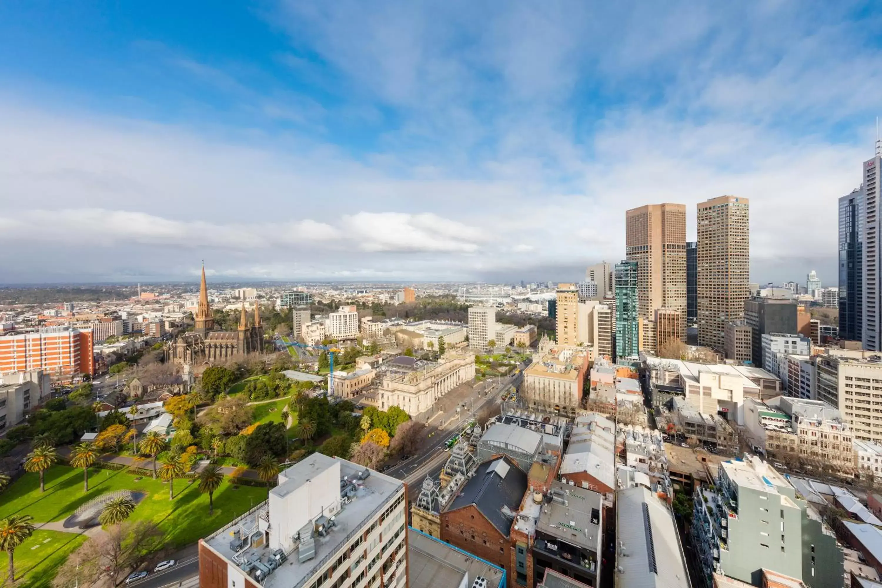 City view, Bird's-eye View in Oaks Melbourne on Lonsdale Suites