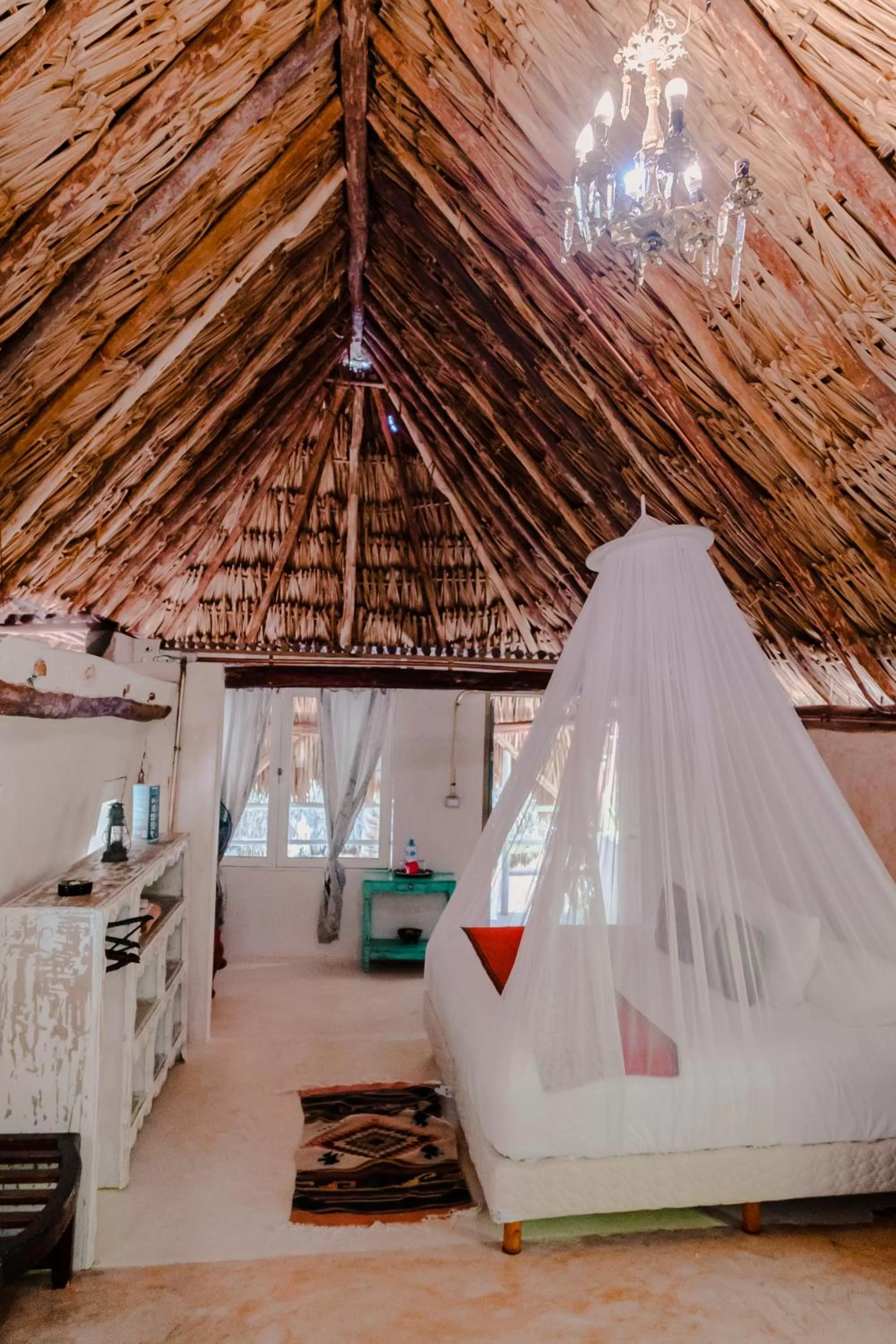 Photo of the whole room, Bed in Posada Lamar Tulum Beach Front and Pool