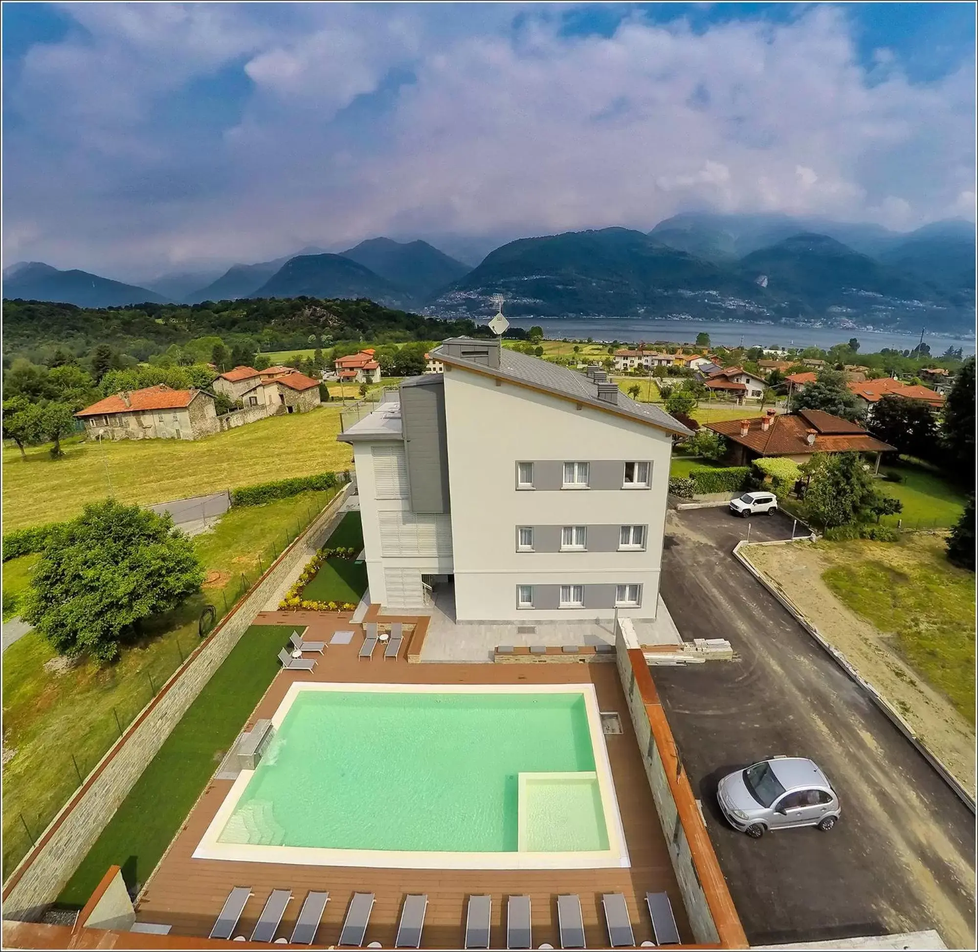 Day, Bird's-eye View in Rainbow Holiday Apartments Lake Como