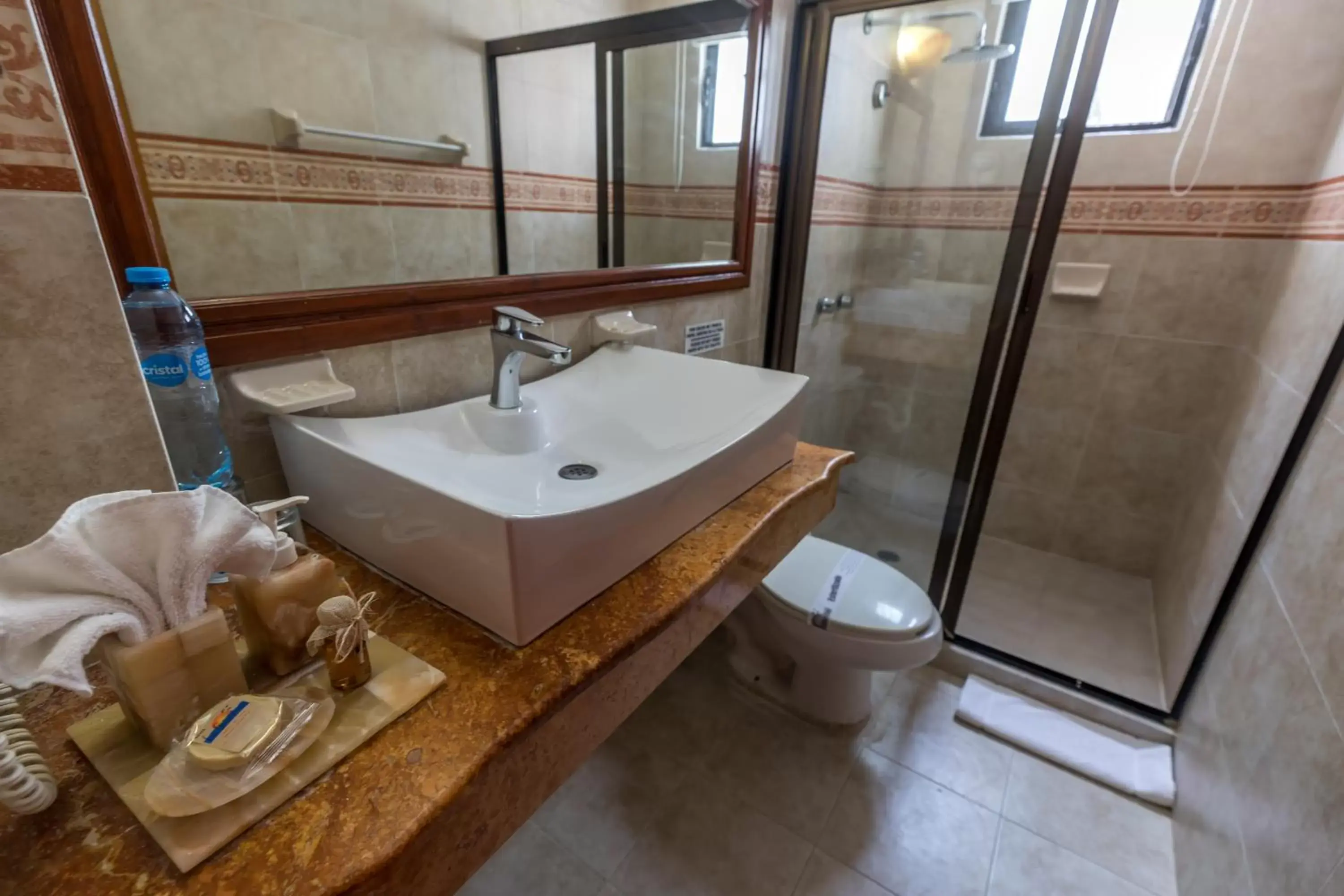 Shower, Bathroom in Hotel Las Golondrinas