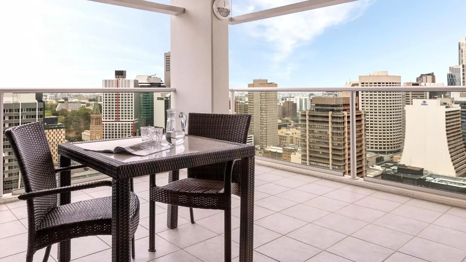 Balcony/Terrace in Oaks Brisbane Casino Tower Suites