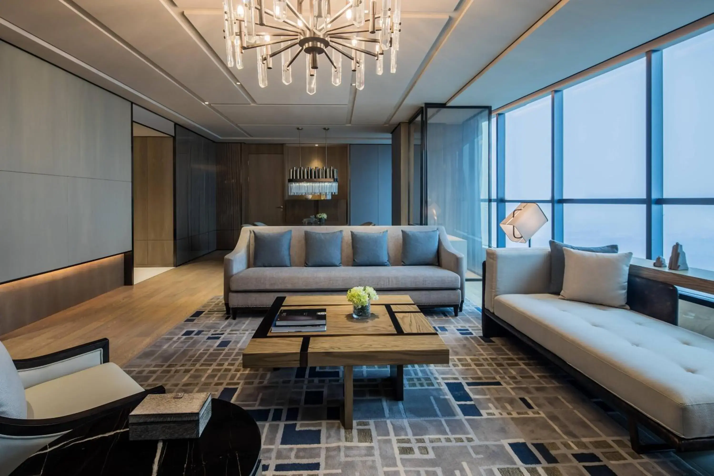 Living room, Seating Area in Chengdu Marriott Hotel Financial Centre