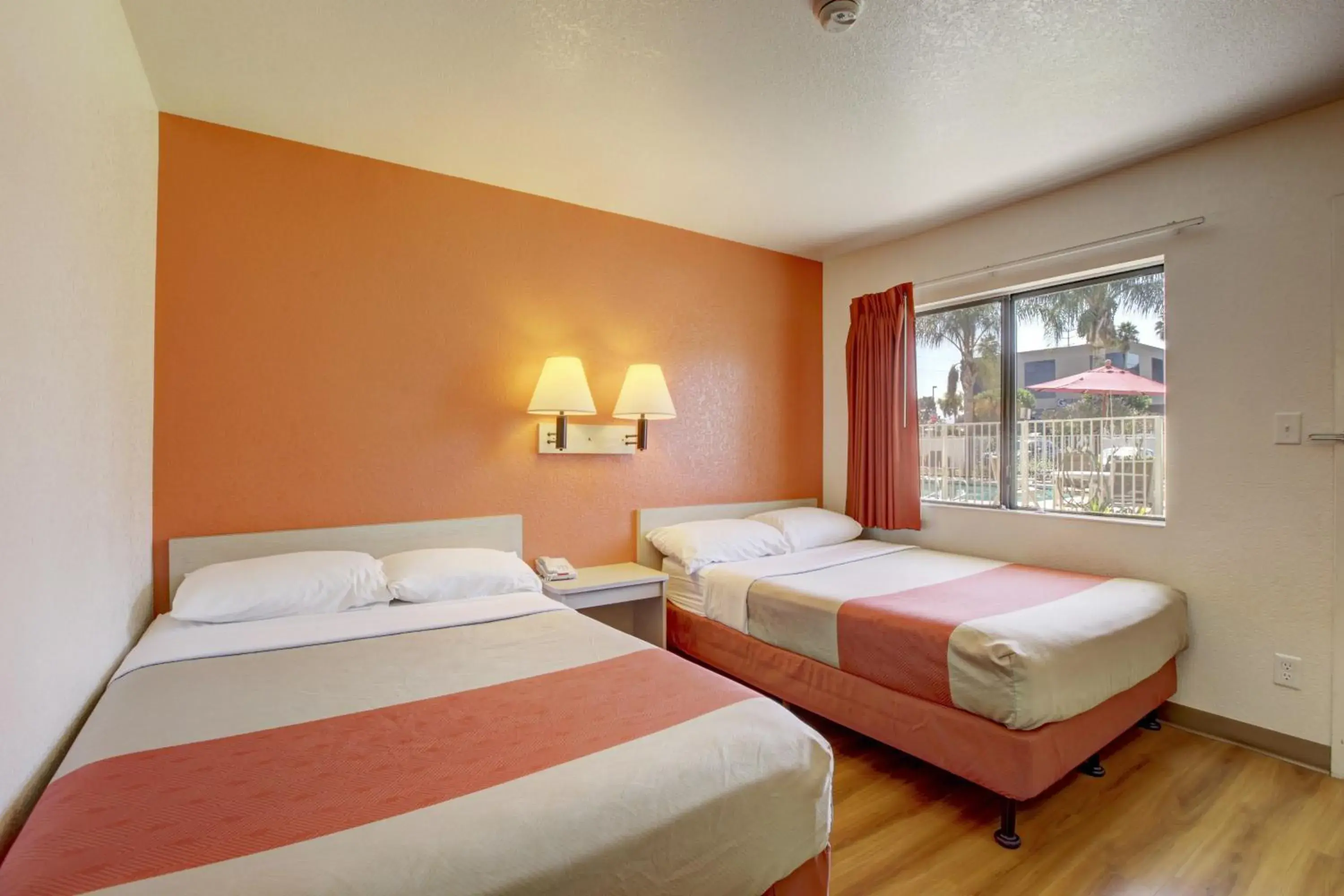 Bed in Motel 6-Corona, CA