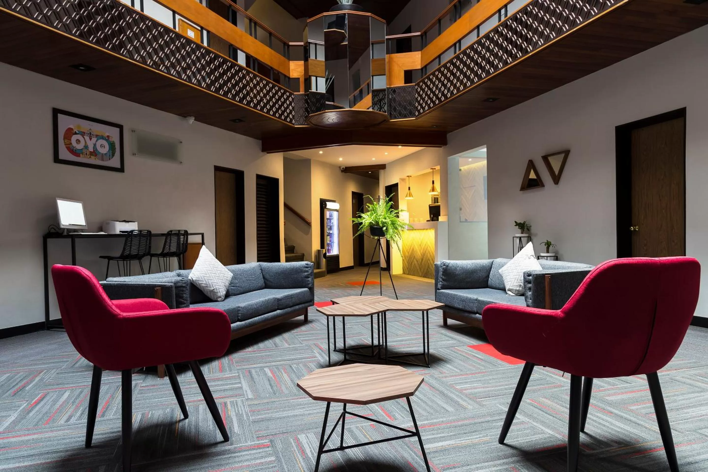 Lobby or reception in Hotel Marti