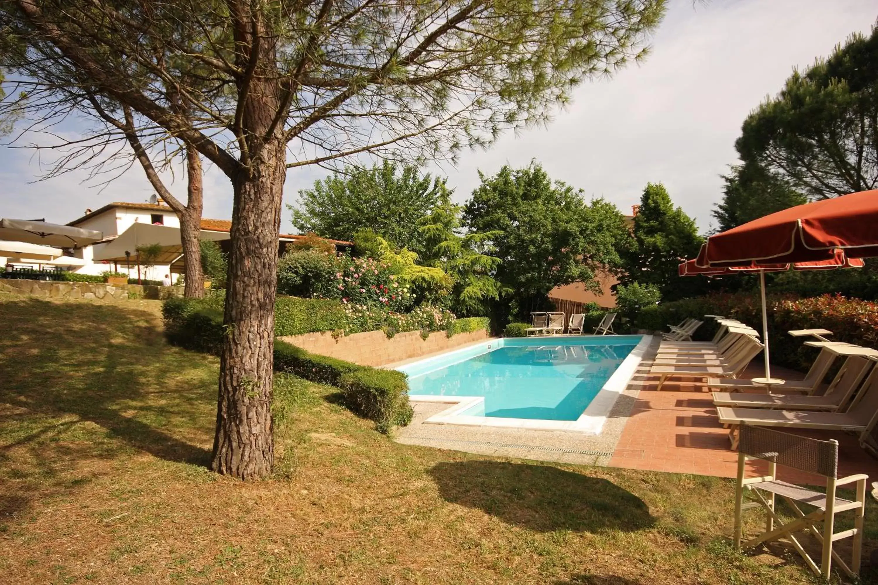 Garden, Swimming Pool in Tenuta Il Burchio