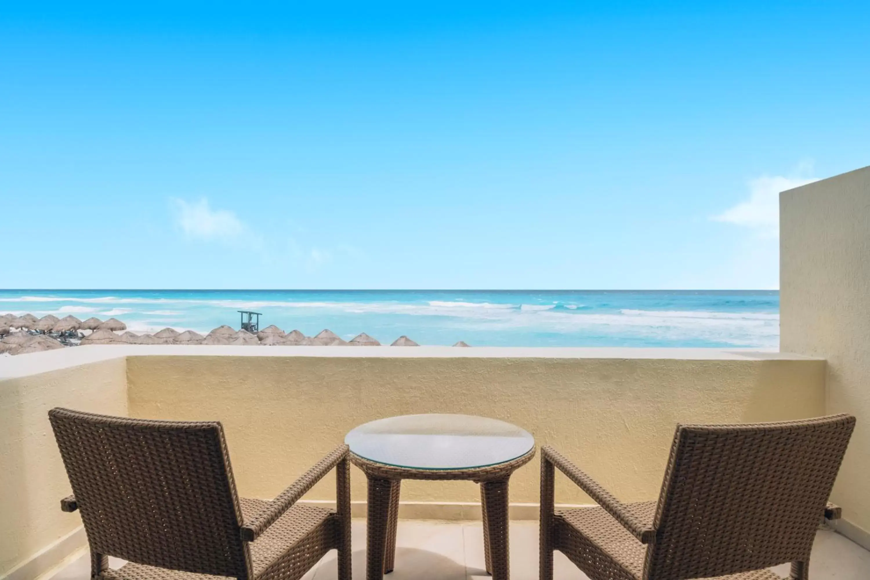 Balcony/Terrace, Sea View in Iberostar Selection Cancun