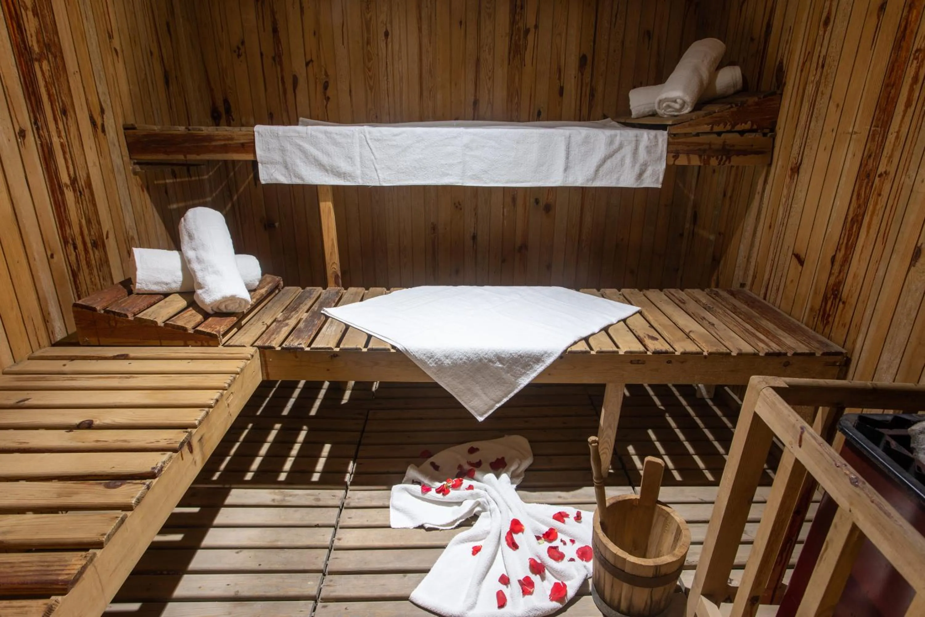 Sauna, Bed in Hotel Meriem Marrakech