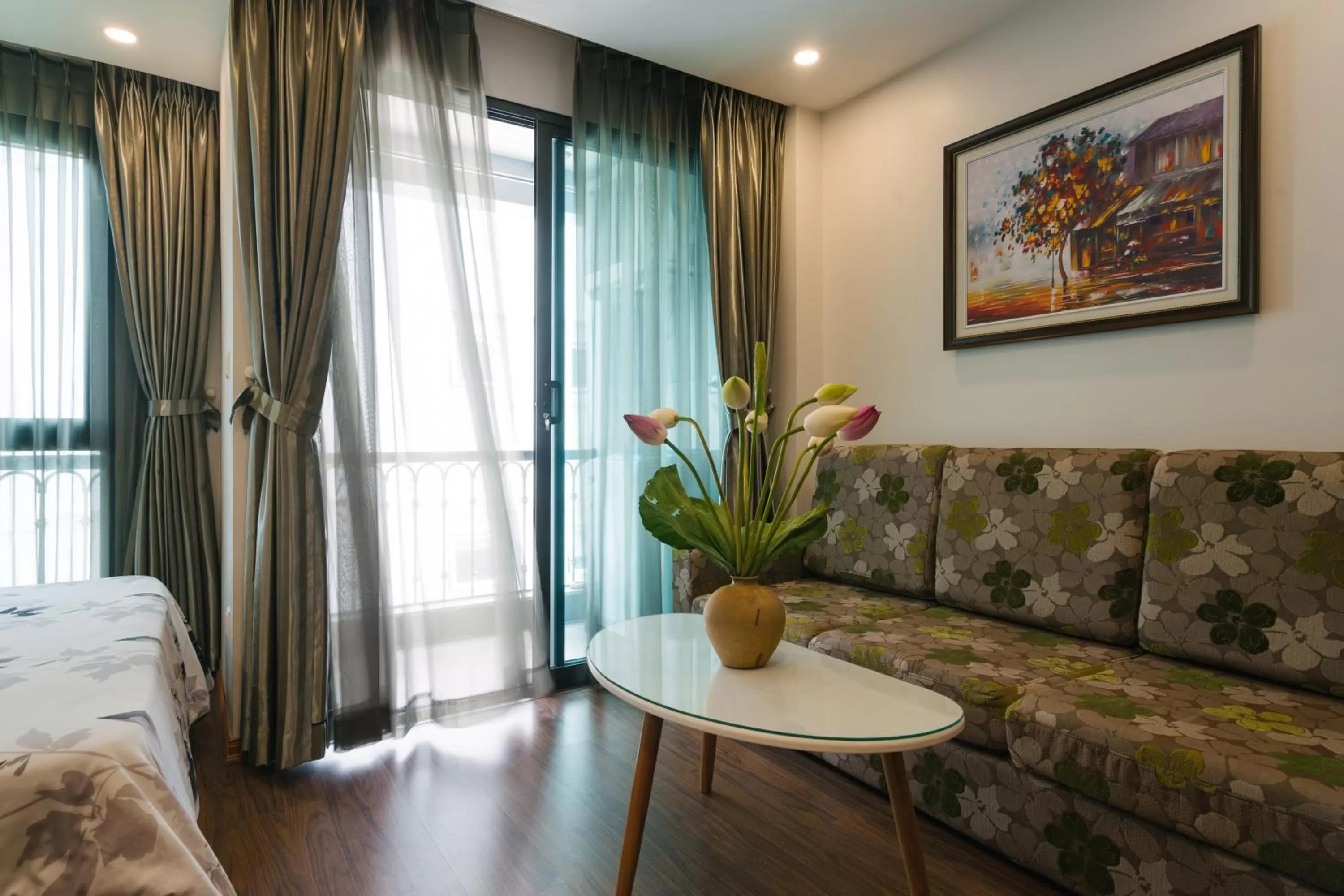 Living room, Bed in Zody House