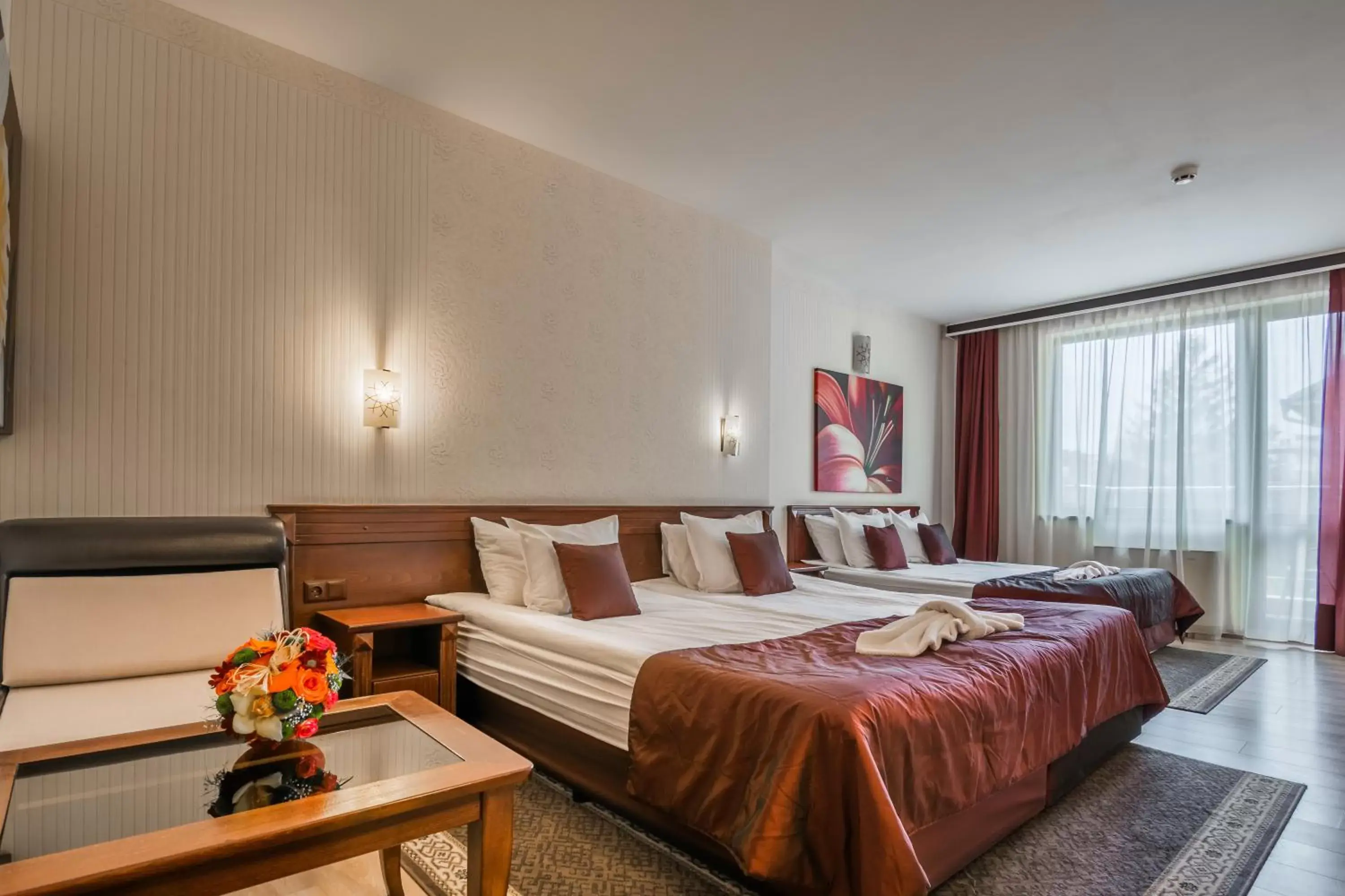 Bed in Aris Hotel Sofia