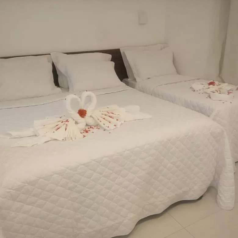 Bed in Pousada Galemares