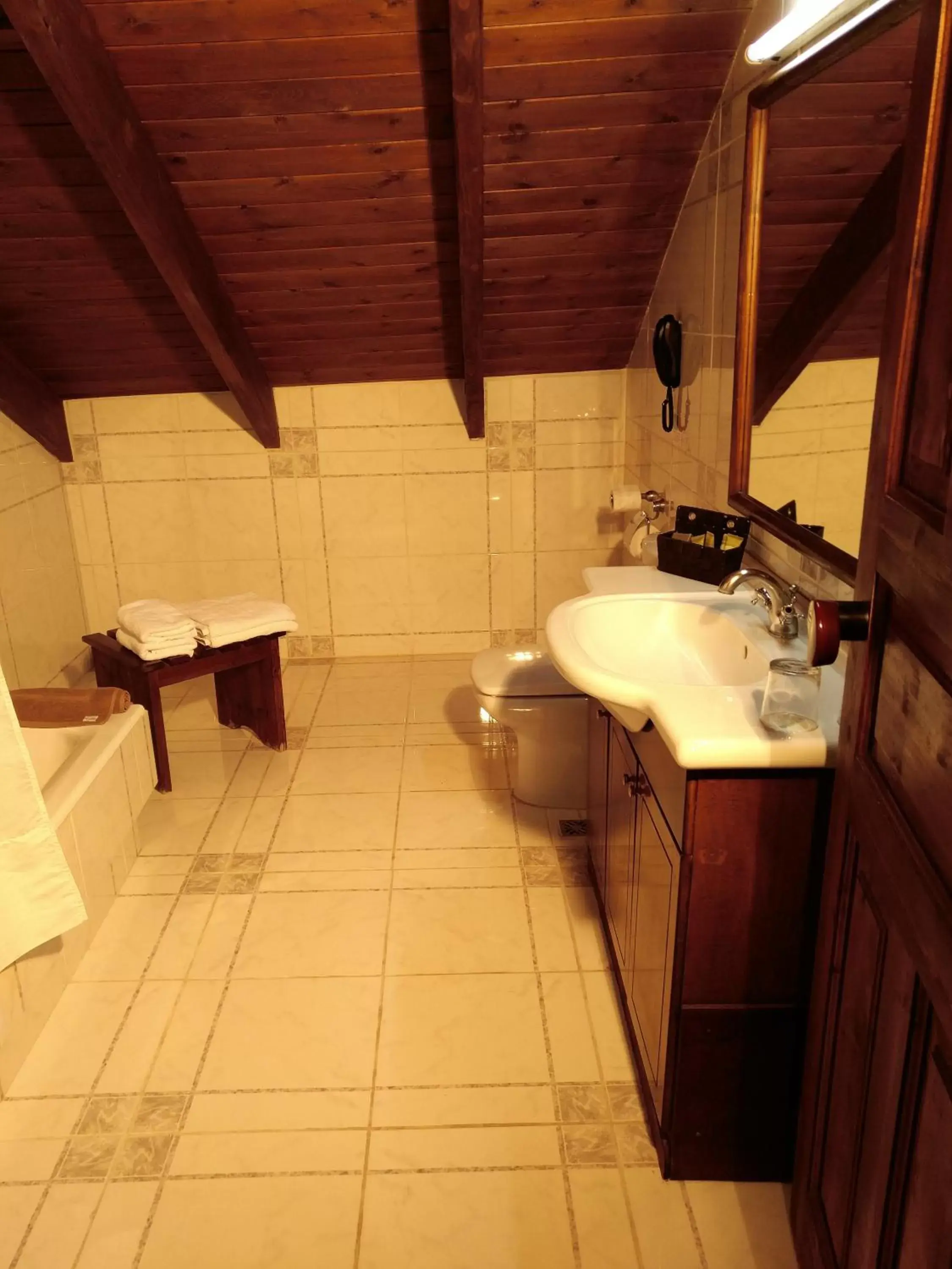 Bathroom in Domotel Anemolia Mountain Resort