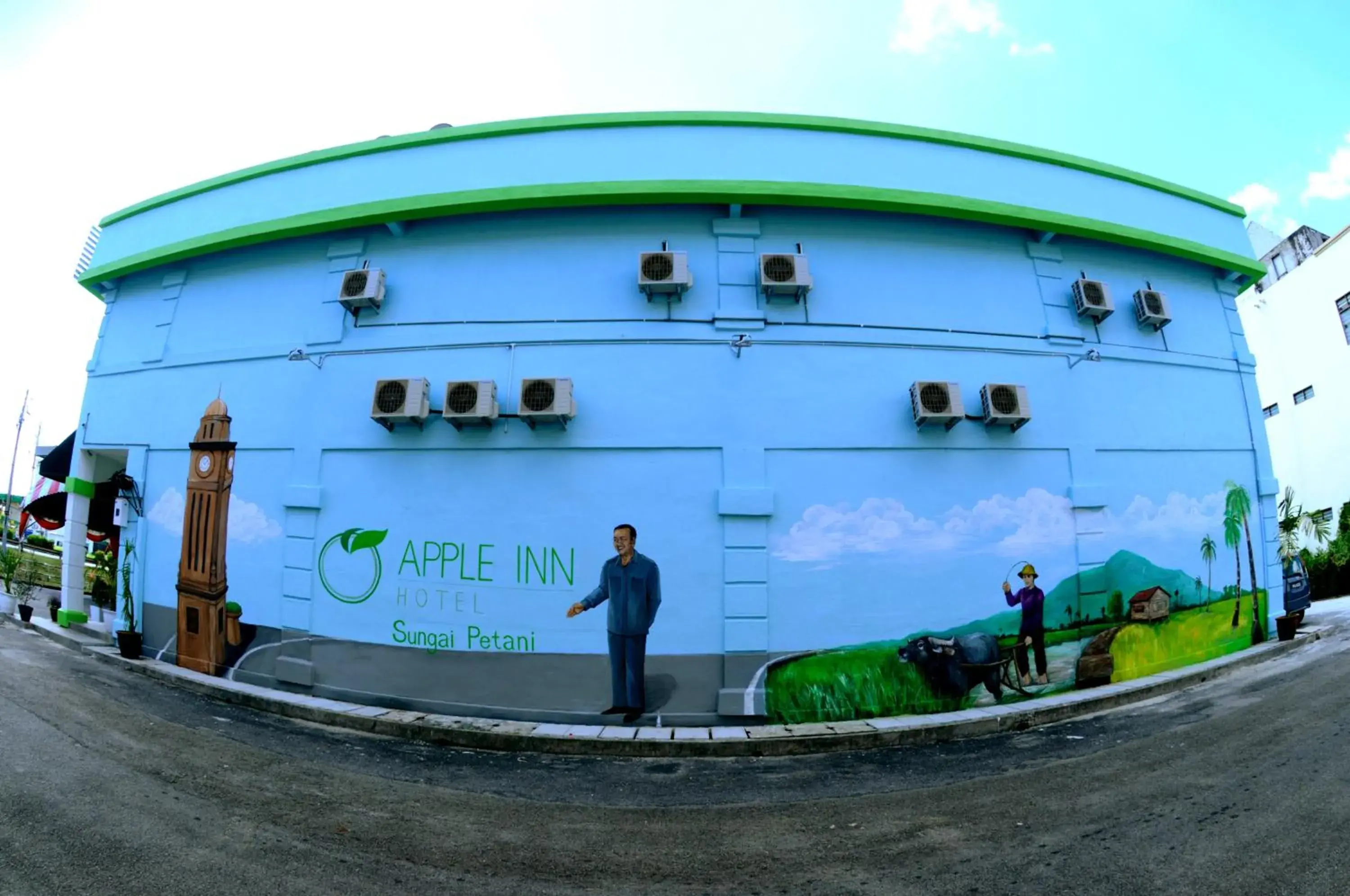 Property logo or sign in Apple Inn Hotel