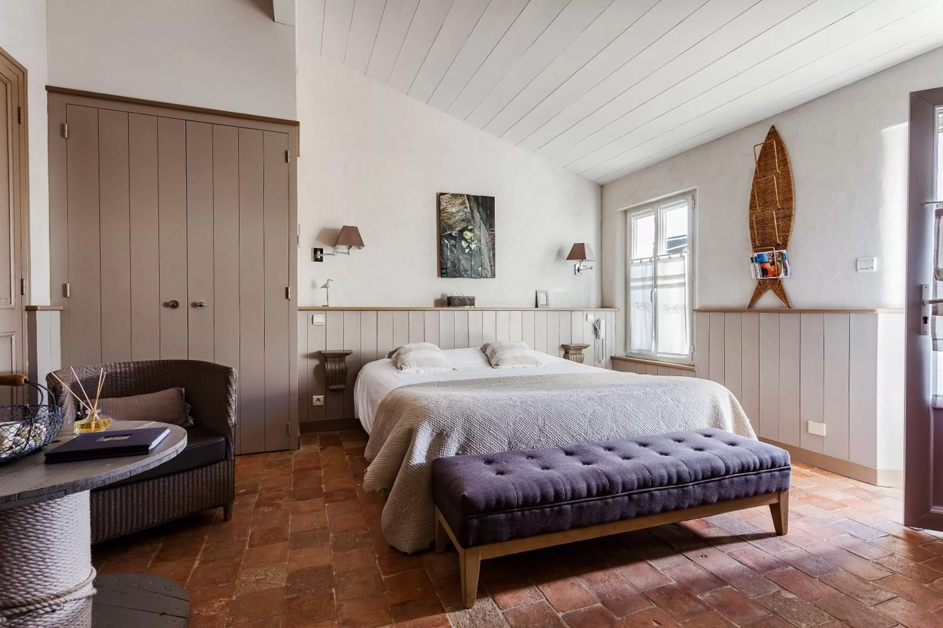 Bedroom, Bed in Hotel Les Bois Flottais