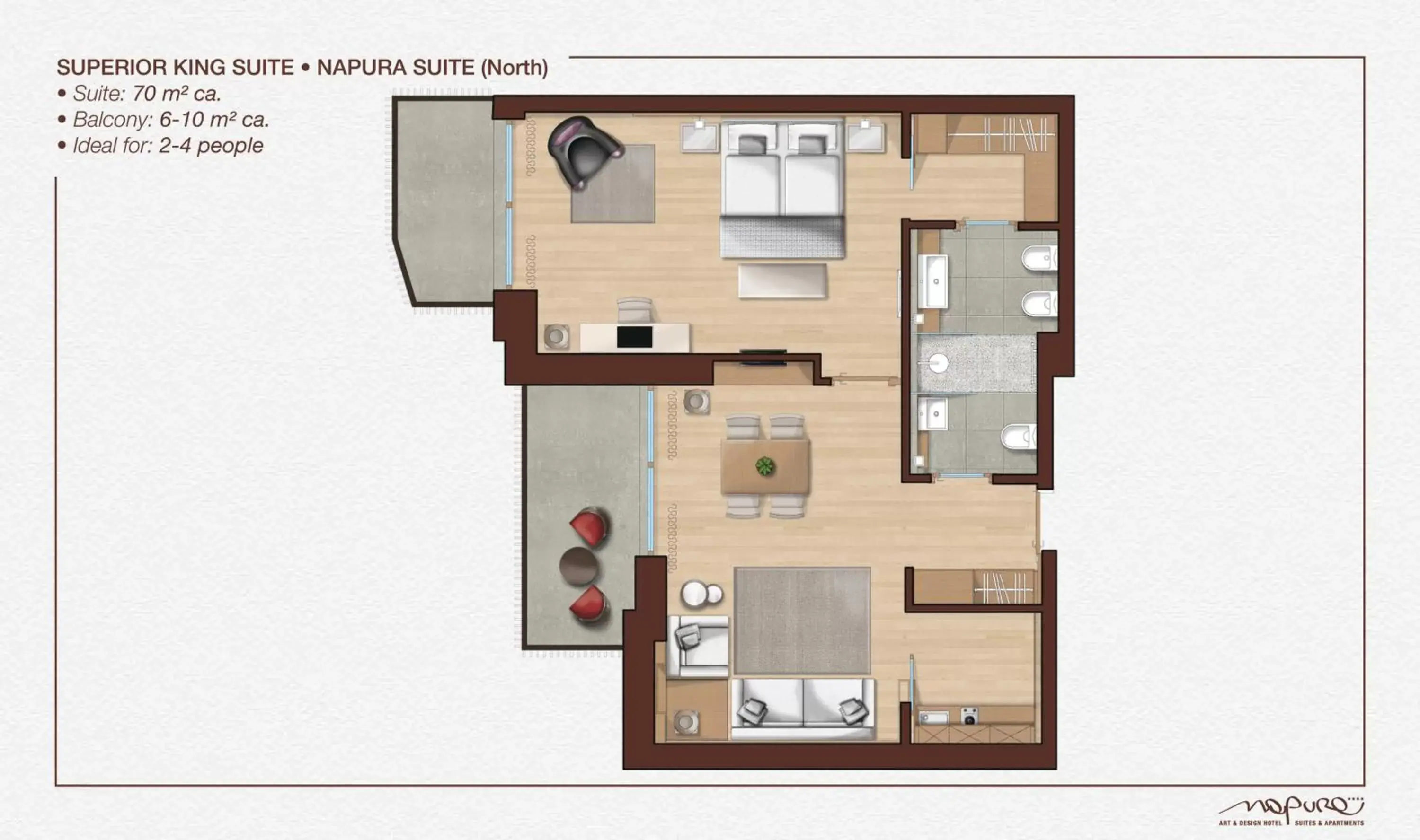 Floor Plan in Art & Design Hotel Napura