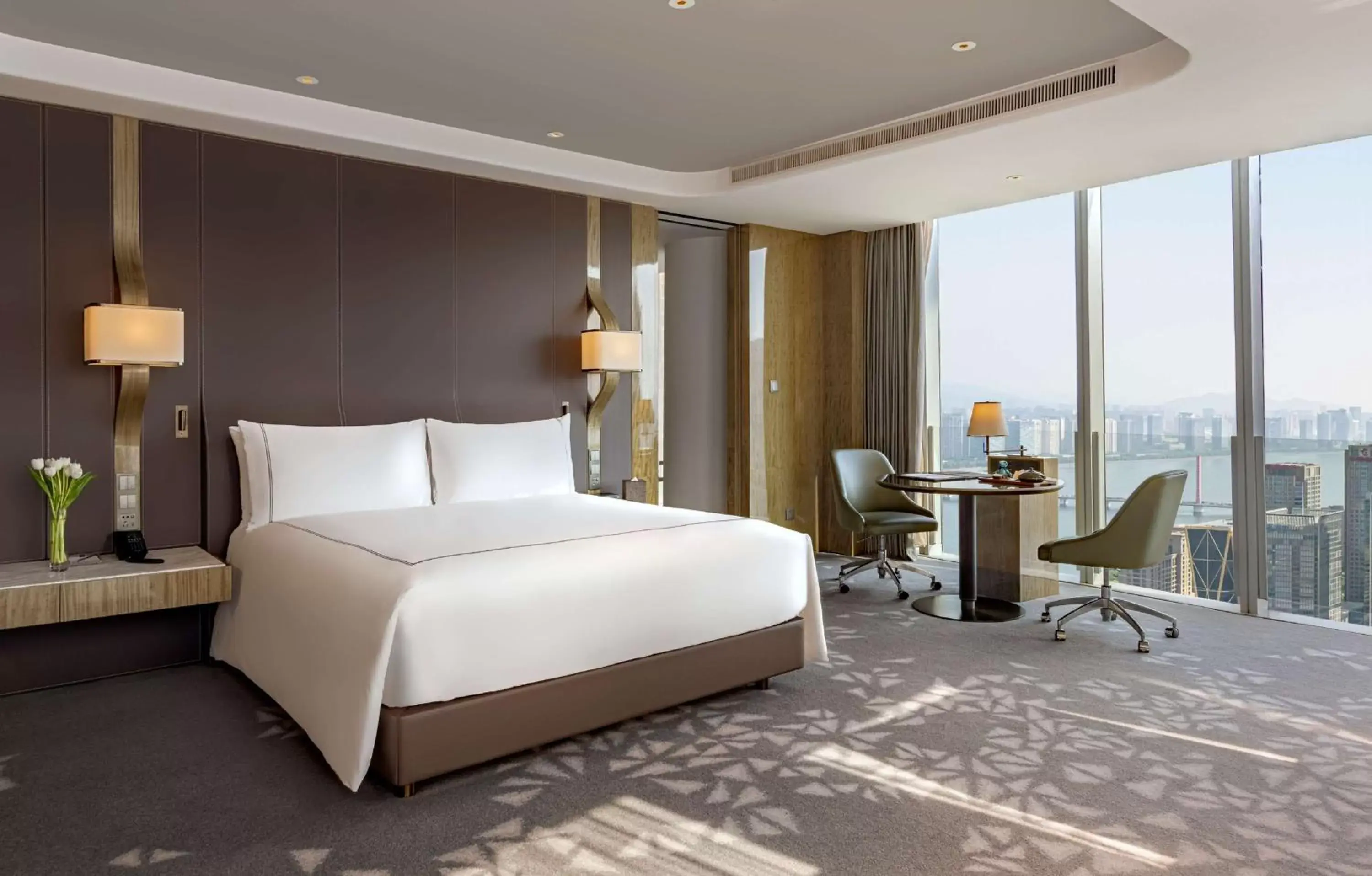 View (from property/room), Bed in Conrad Hangzhou