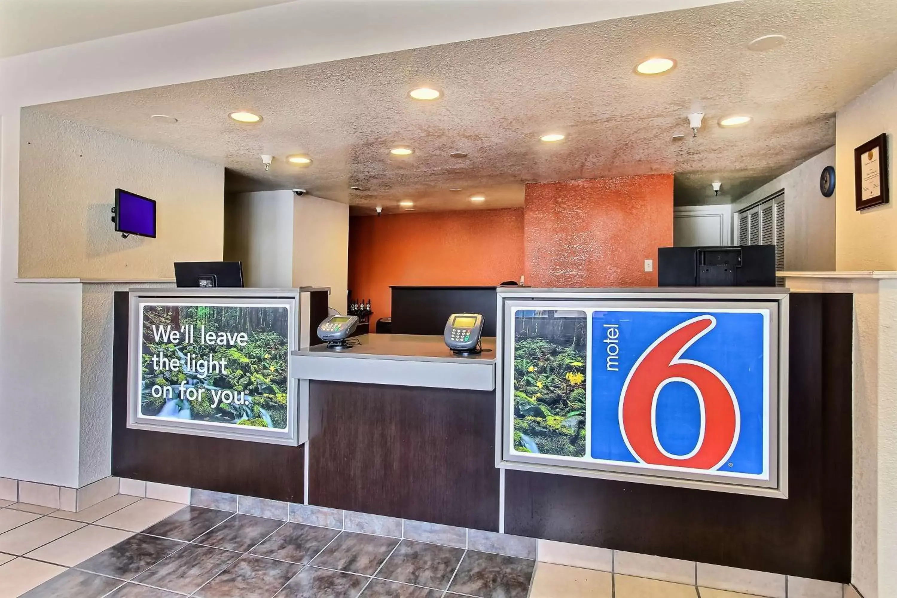 Lobby or reception, Lobby/Reception in Motel 6-Watsonville, CA - Monterey Area