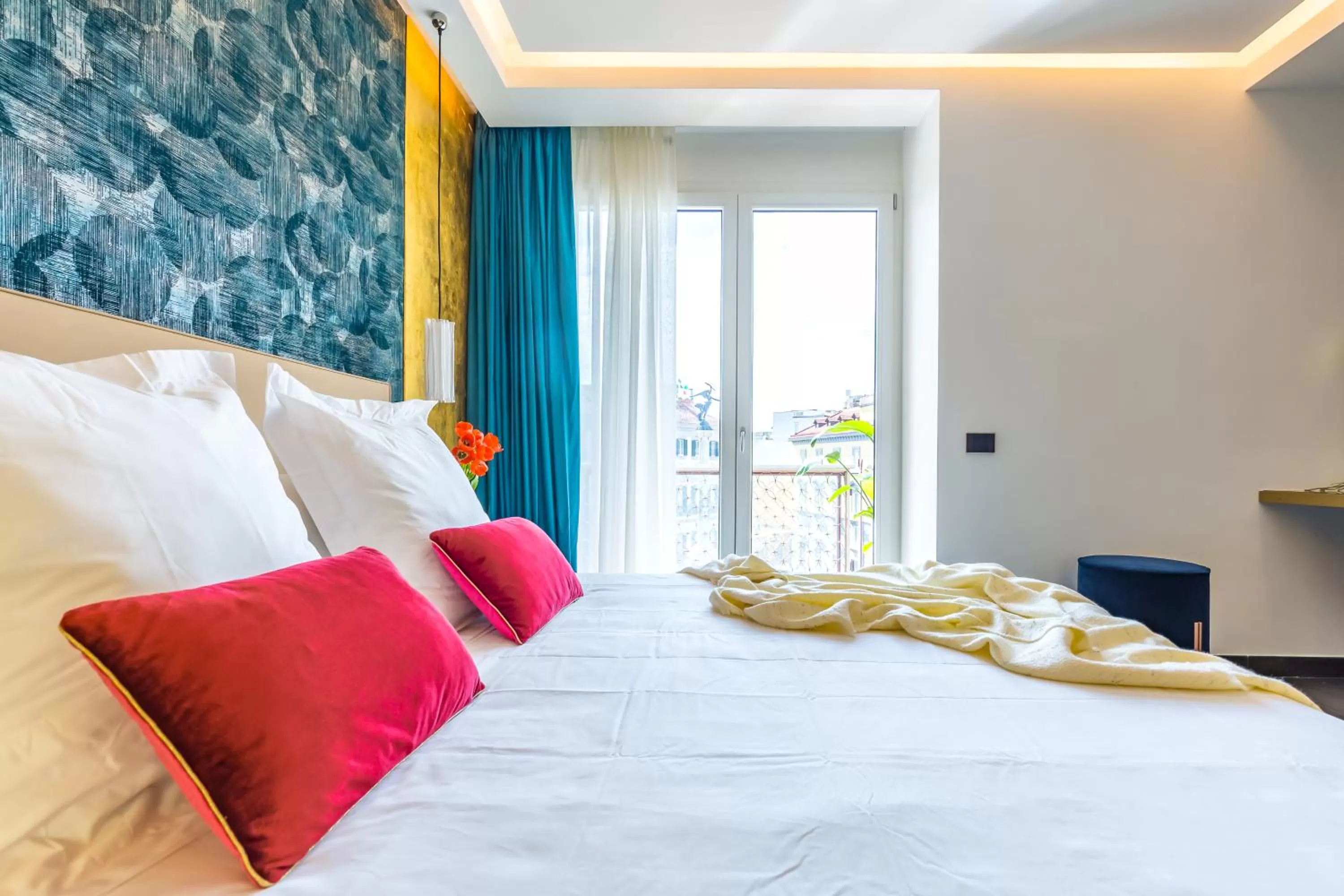 Bed in Dei Martiri Suite