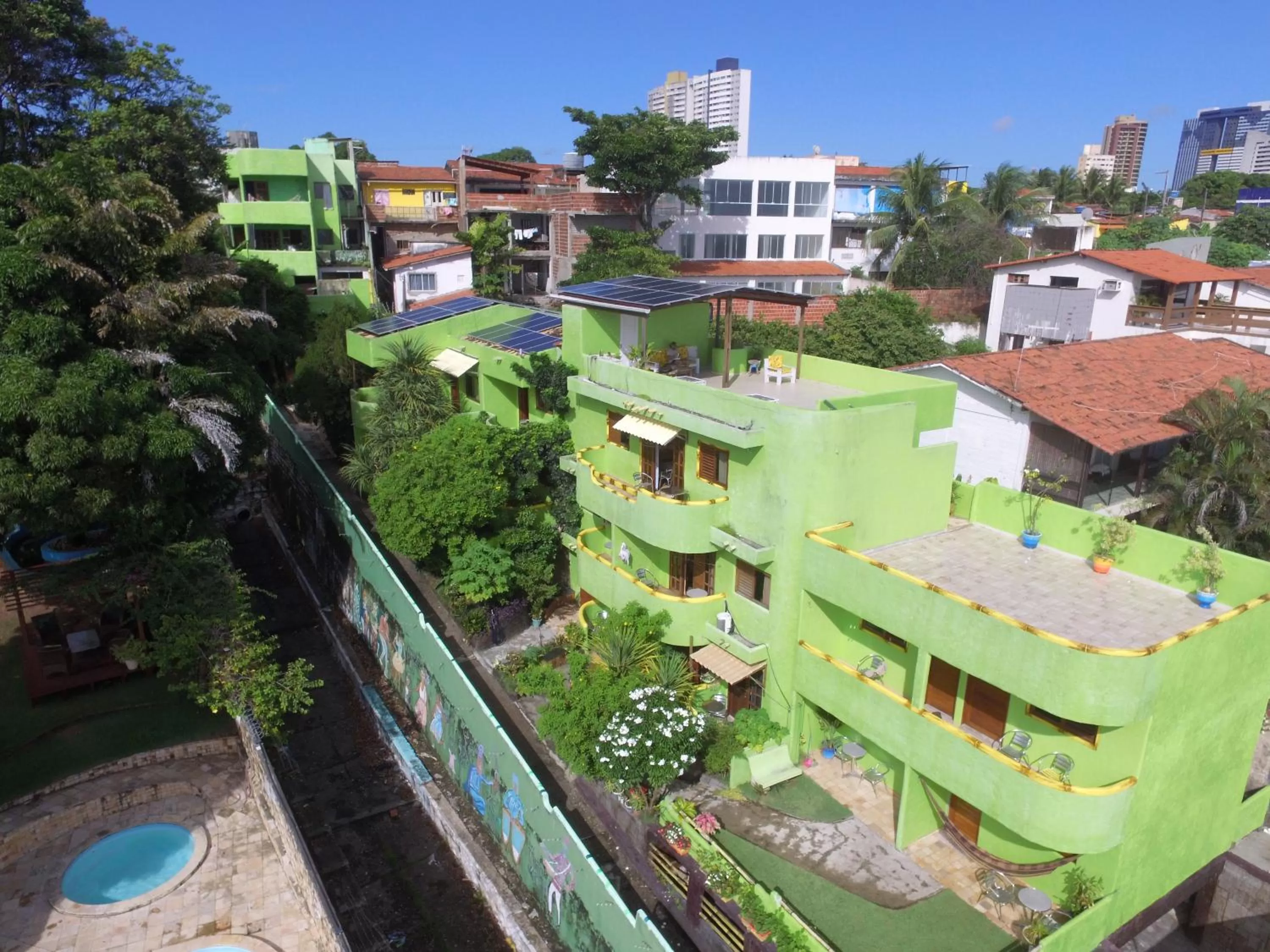 Bird's eye view, Pool View in Bamboo Flat