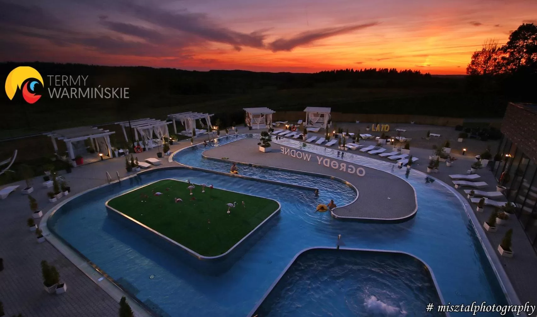 Natural landscape in Termy Warmińskie