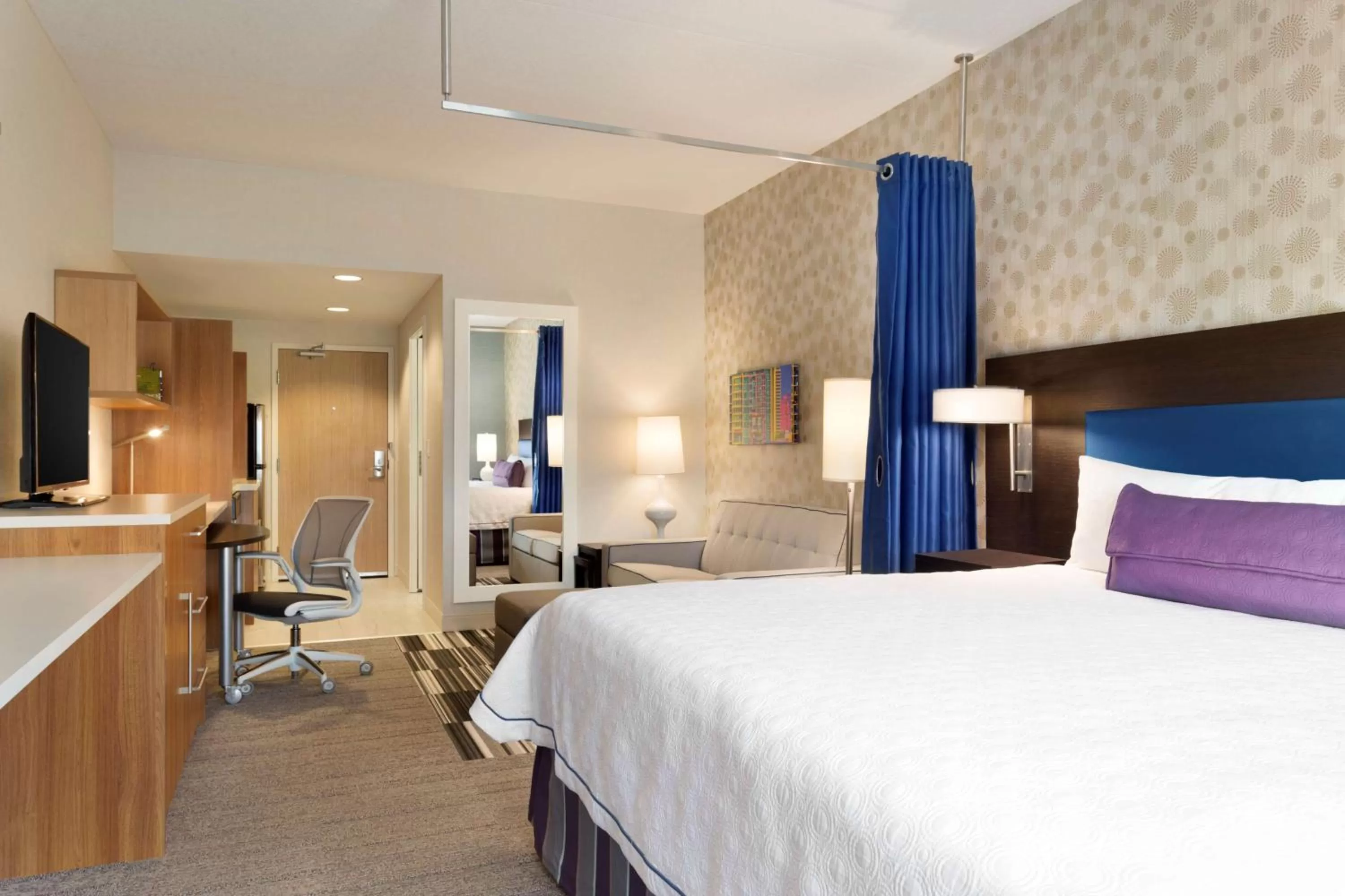 Bed in Home2 Suites by Hilton Milton Ontario